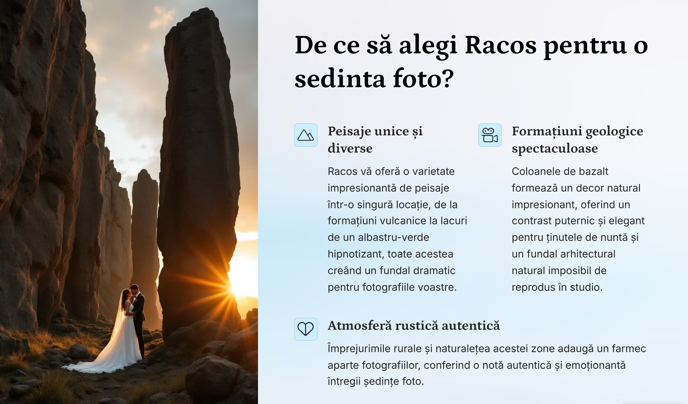 Racos locatia de vis pentru sedinta foto „Trash the Dress”