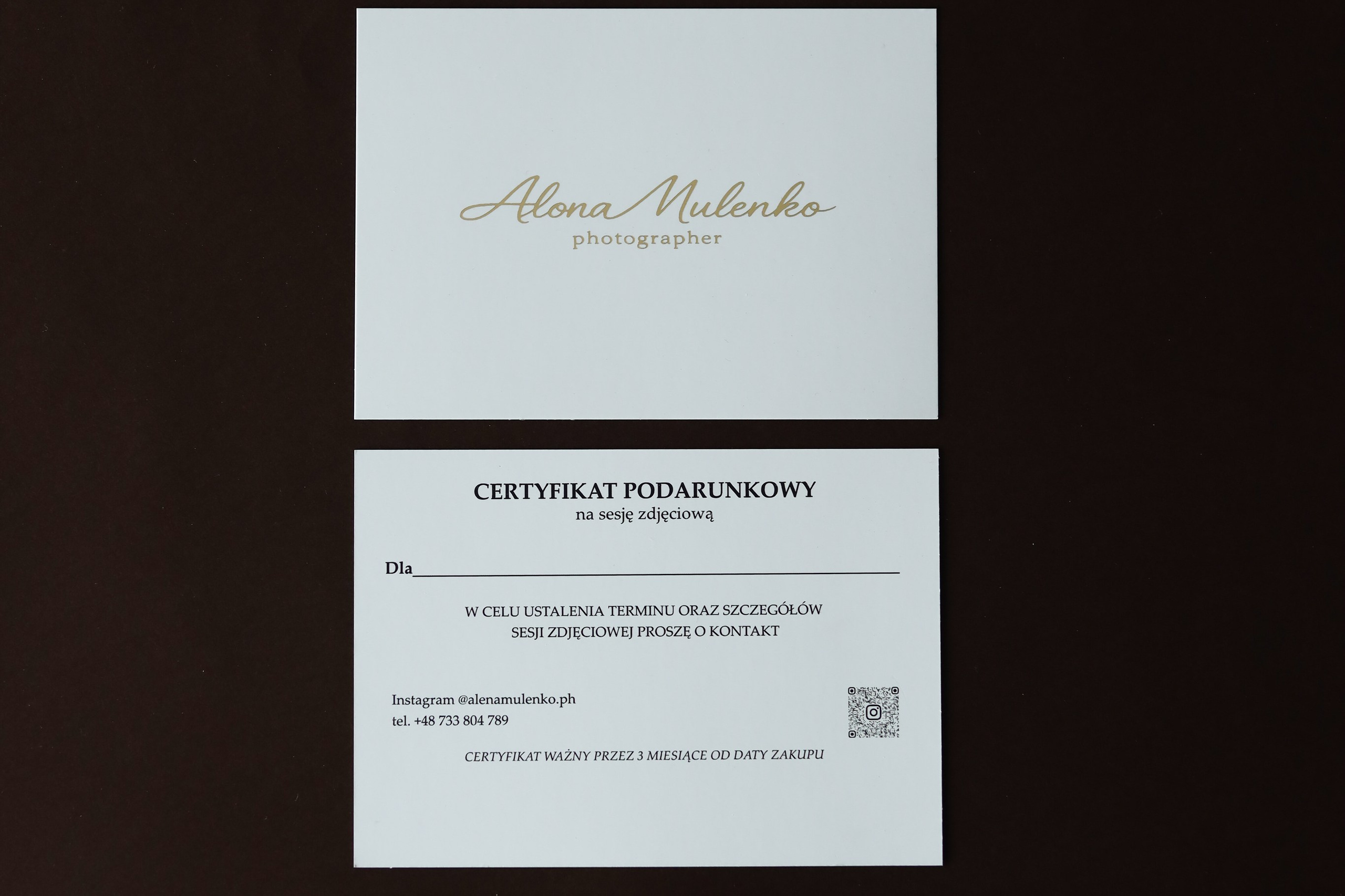 Voucher. Alona Mulenko
