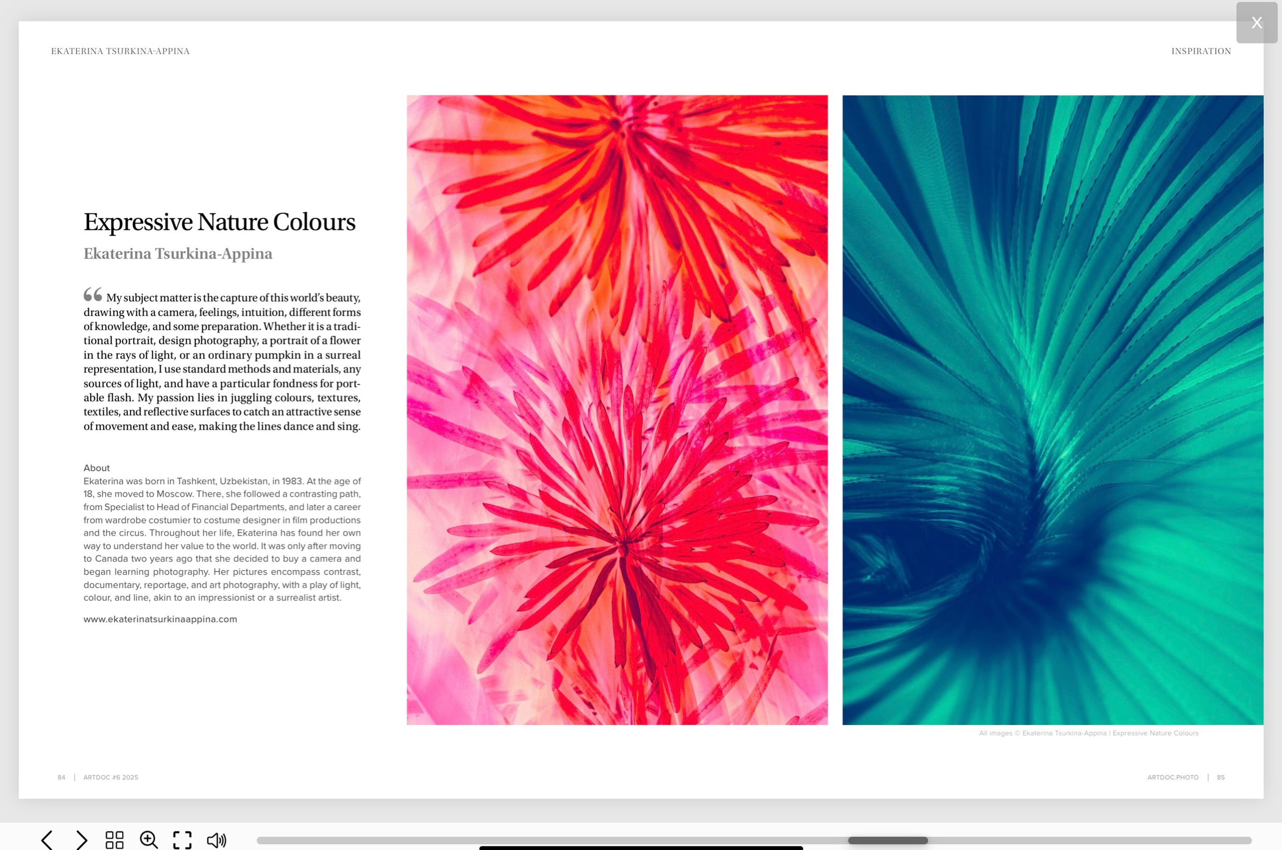 Different publications. Ekaterina Tsurkina-Appina Photography Canada