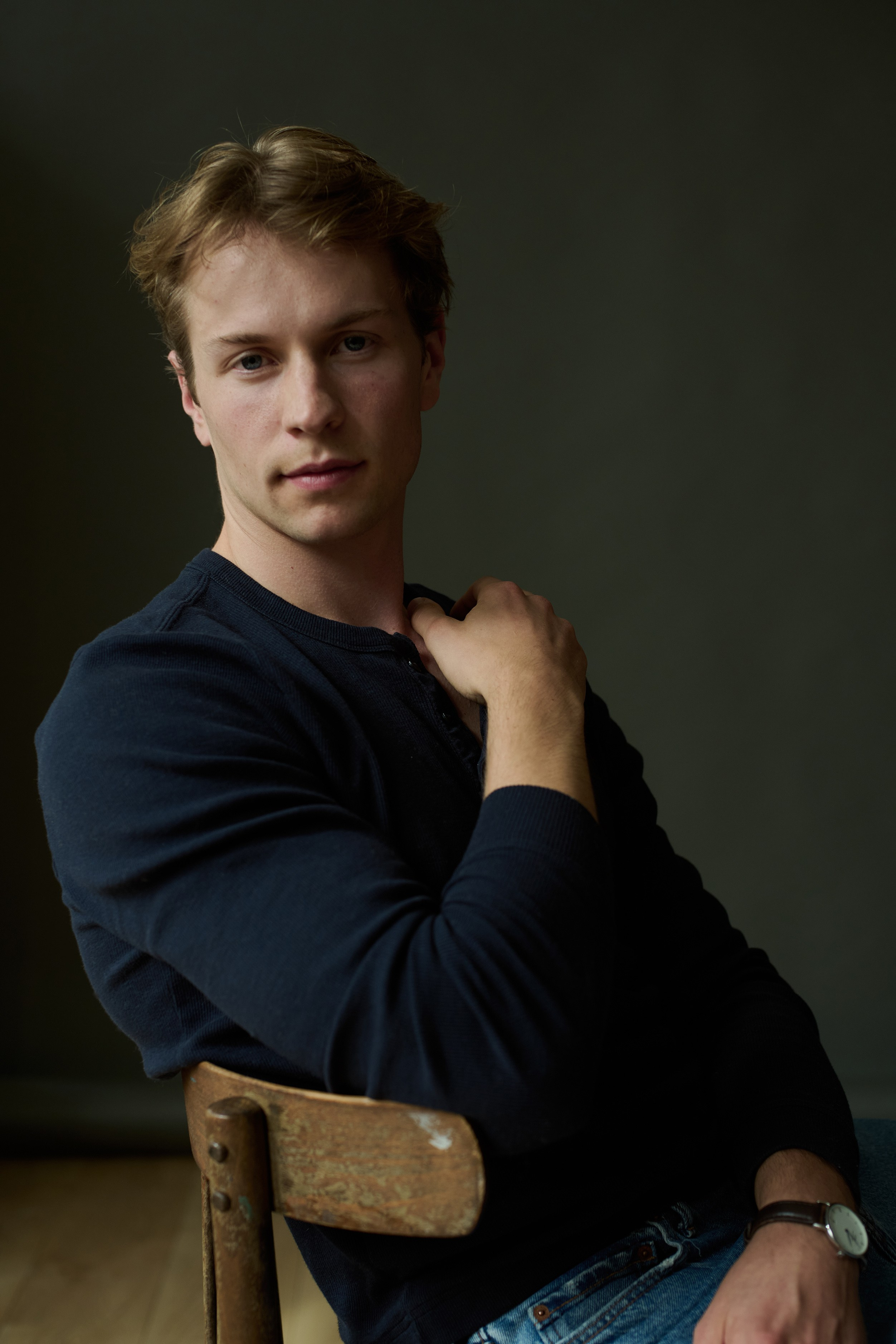 Headshot of actor Per van Wolfswinkel by Victoria Ushkanova, photographer in Amsterdam, Brussels, and across Europe.