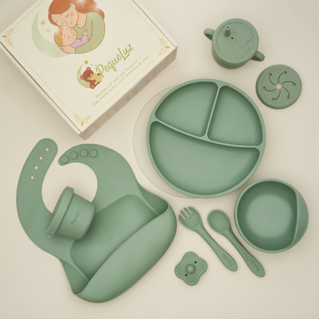 Vajilla infantil de silicona