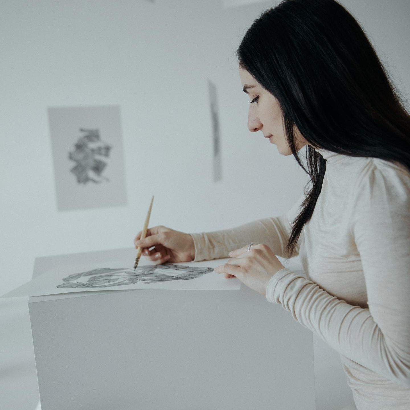 Kristine Tumanyan, kunstenaar Nederland, Roermond, Heerlen, Limburg. Meditative line art. Armenie