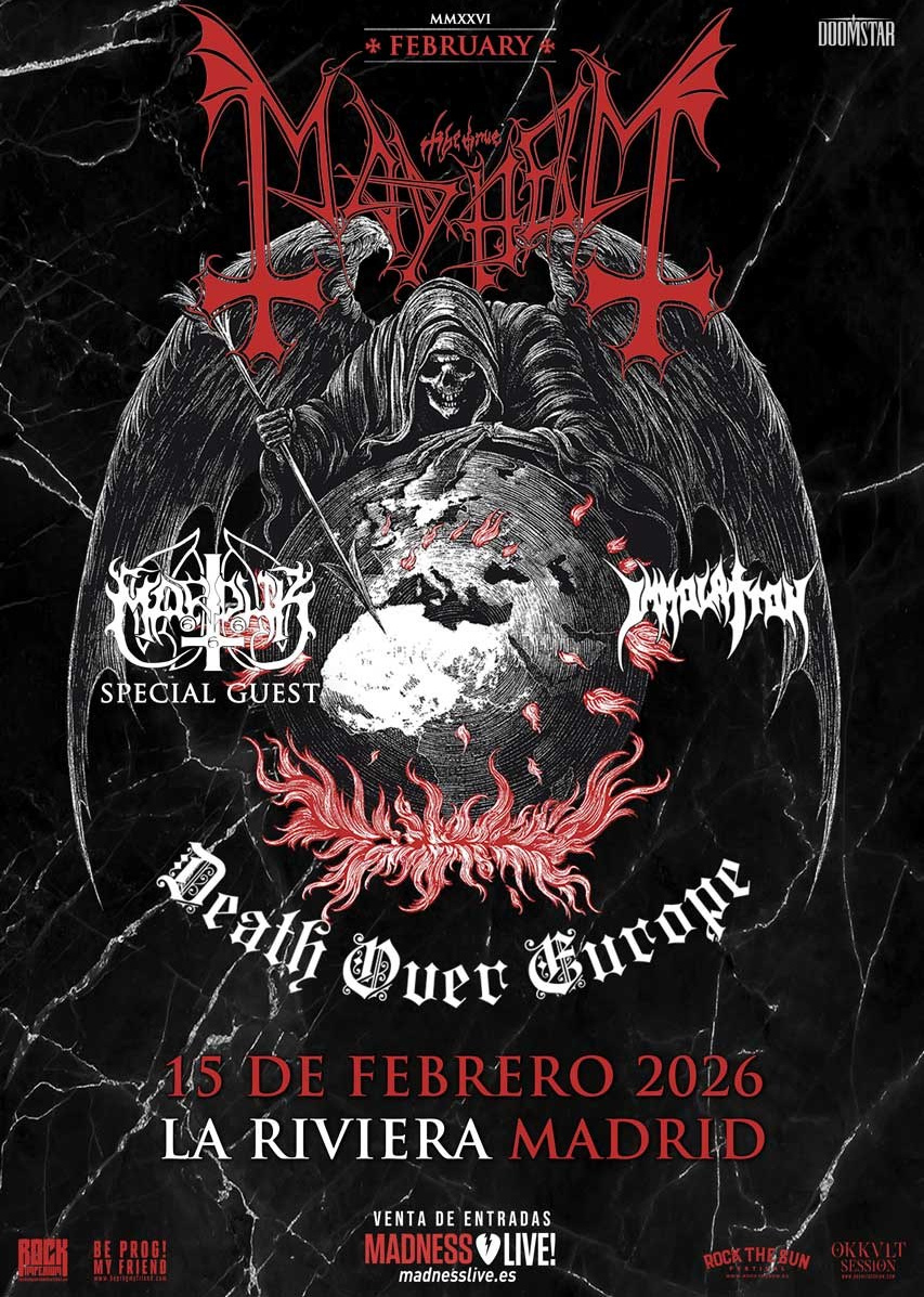 Mayhem, Marduk e Immolation en un concierto extremo de metal en España 2026 | FOTKAI