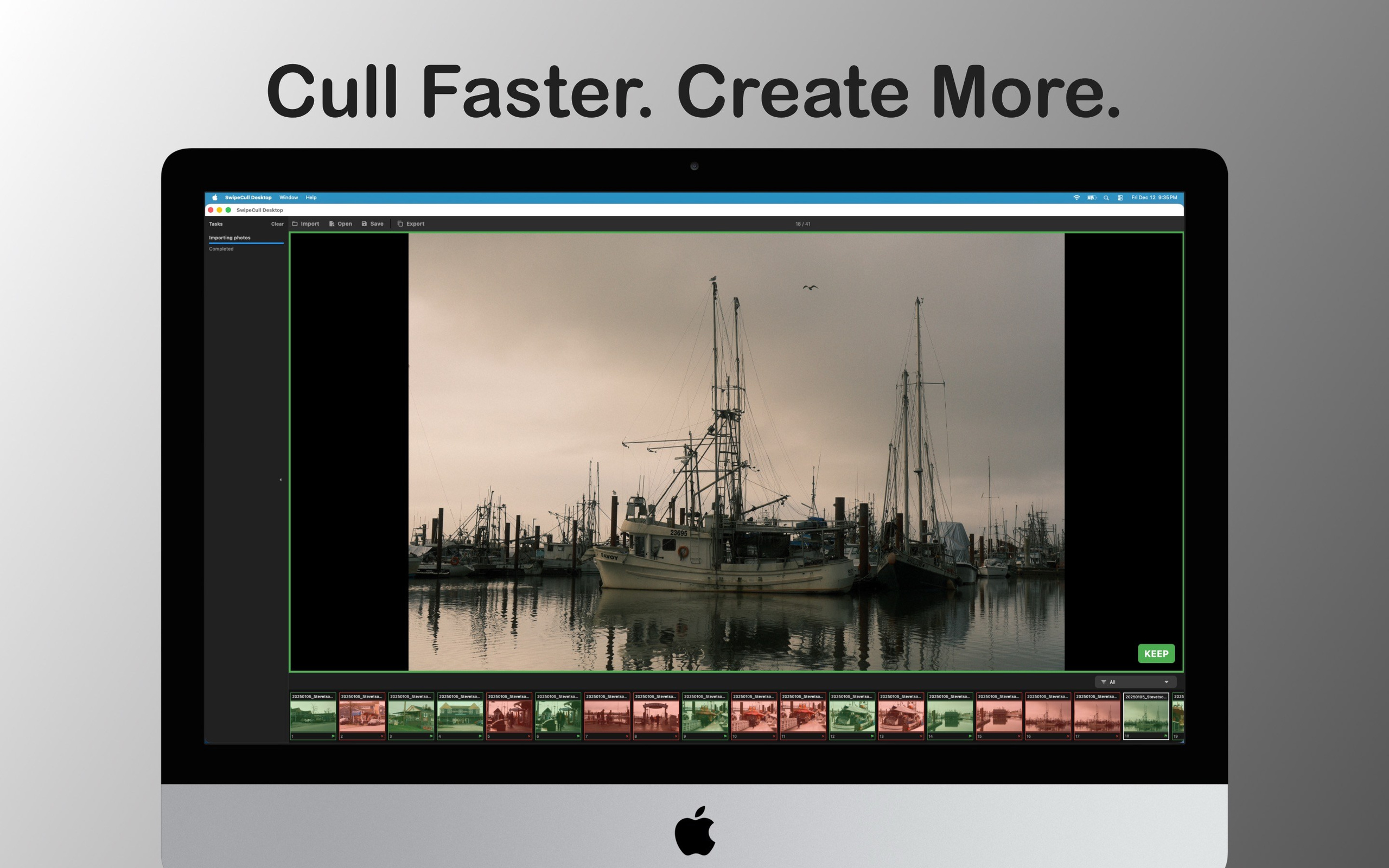 SwipeCull Desktop. Roaming Reflections of Motorcycle Life