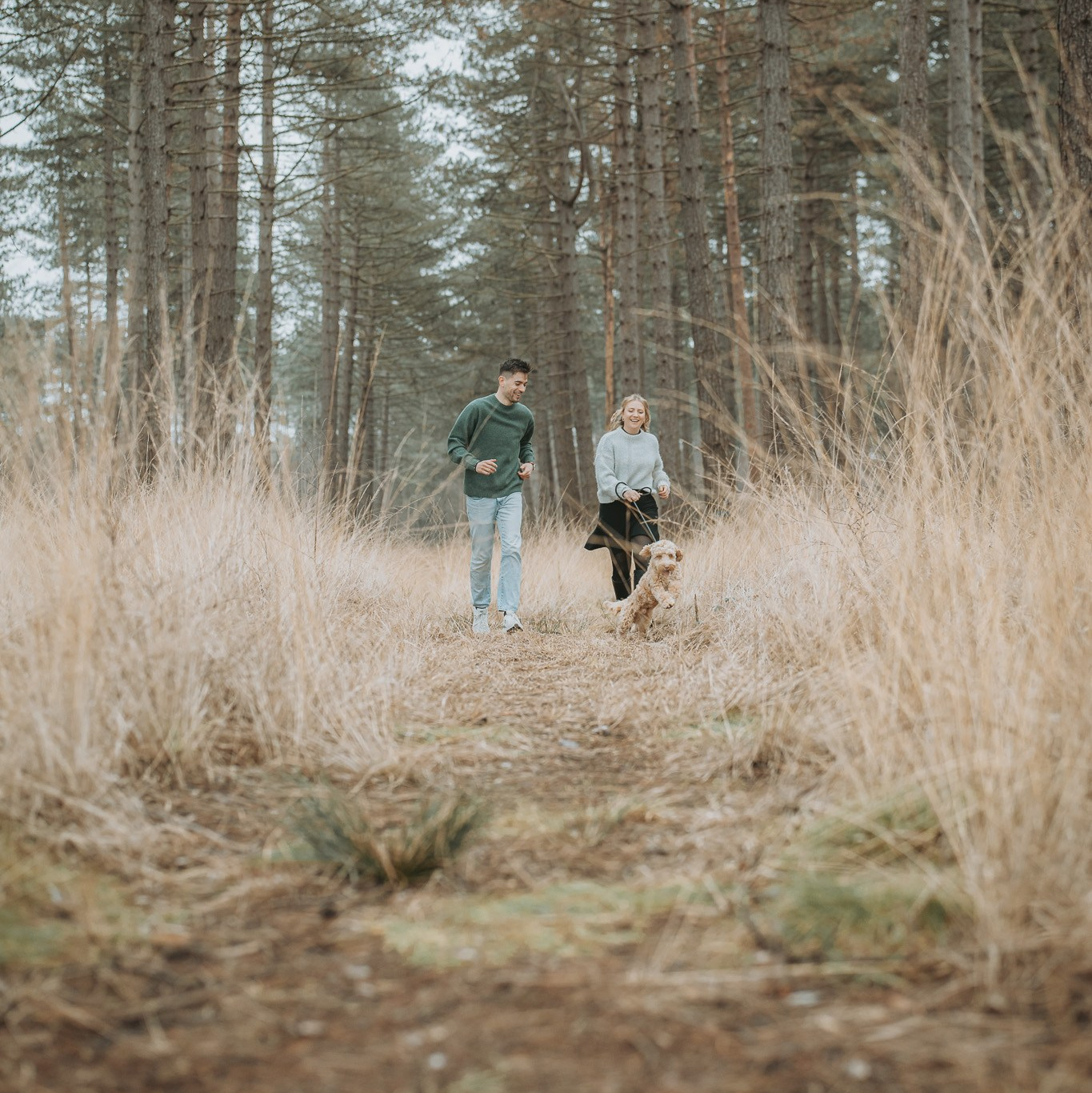 Verlovingsaanzoek op Kalmthoutse Heide tijdens fotoshoot - Kapture Fotografie