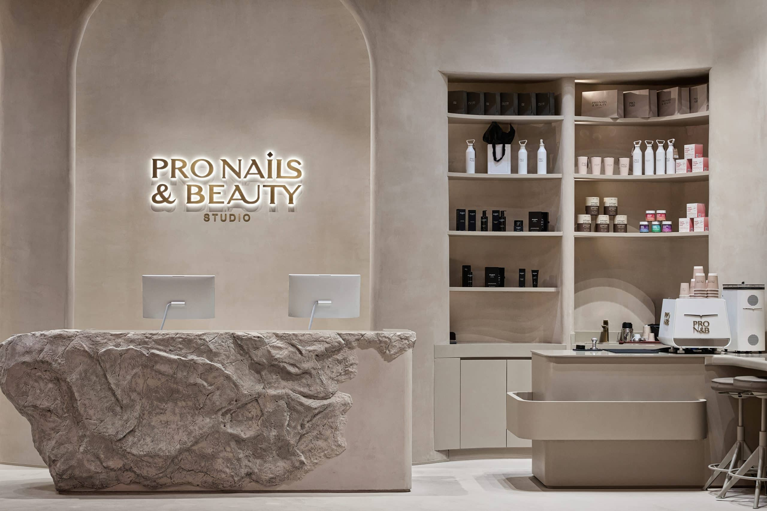 PRO NAILS & BEAUTY STUDIO. Interior Design & 3D Rendering | Alena Bulataya Design Buro
