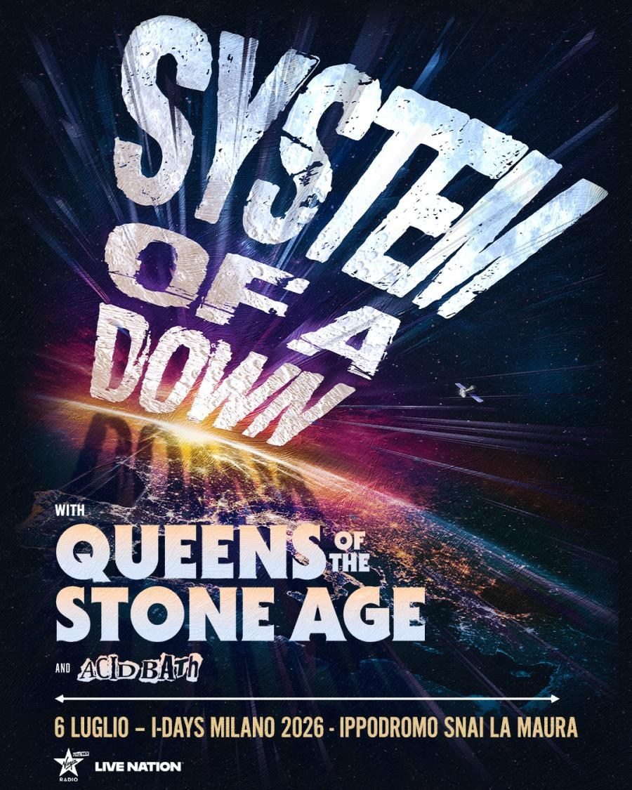 System of a Down en Milán: entradas para I-Days Milano 2026, cartel del festival e información | FOTKAI