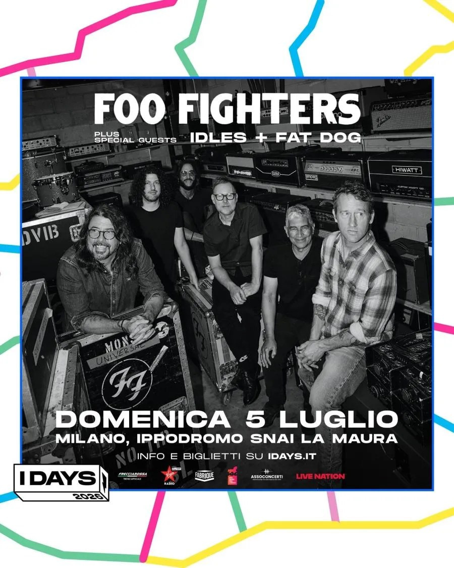 Foo Fighters в Милане: билеты на I-Days Milano 2026, программа фестиваля и информация о концерте | FOTKAI