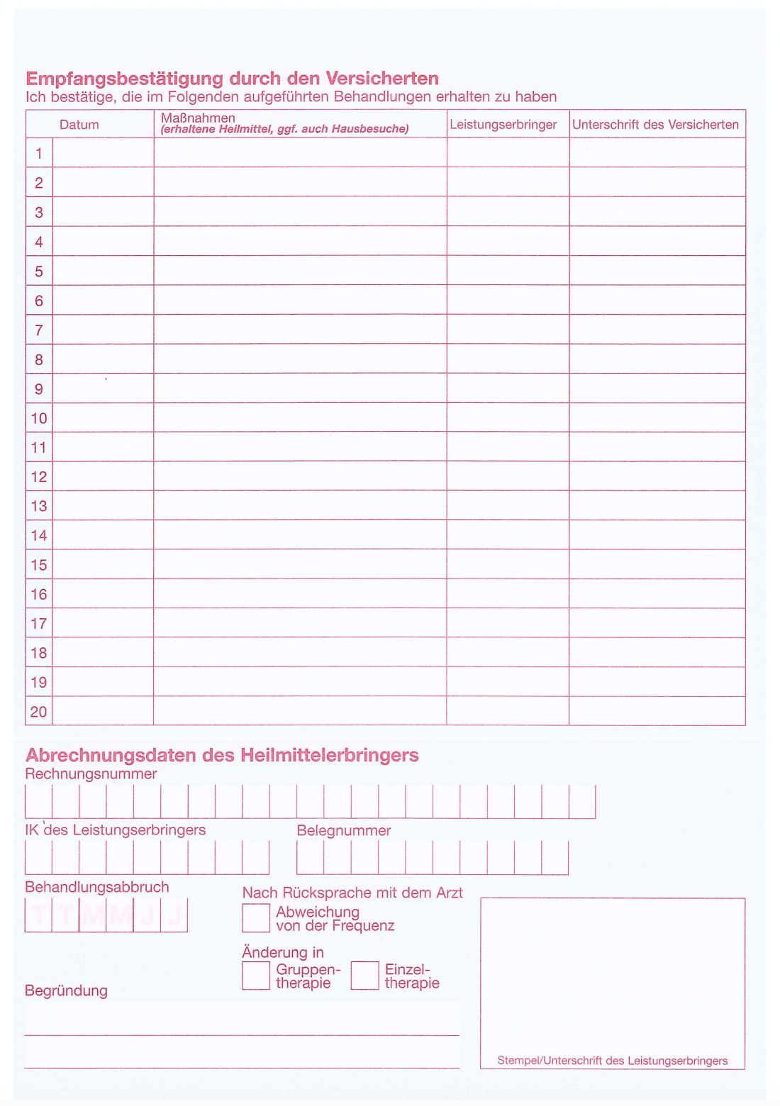 Heilmittelverordnung. PODOLOGIE PODOLOGIEj Schilling