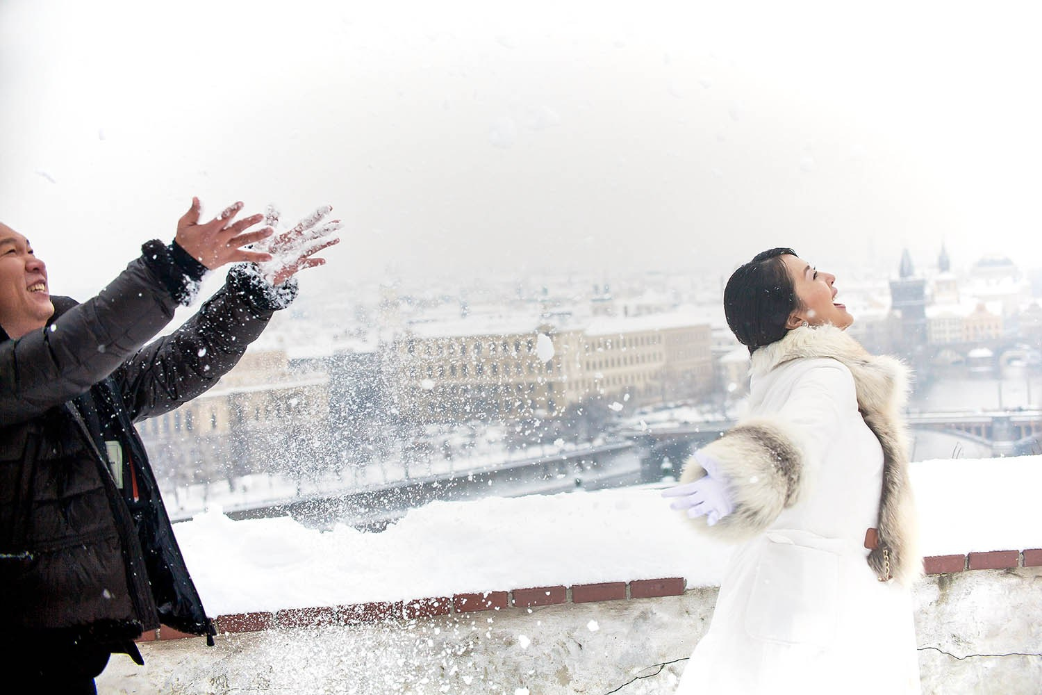 Helen & CY — Winter Pre-Wedding in Prague, Český Krumlov & Hluboká Castle