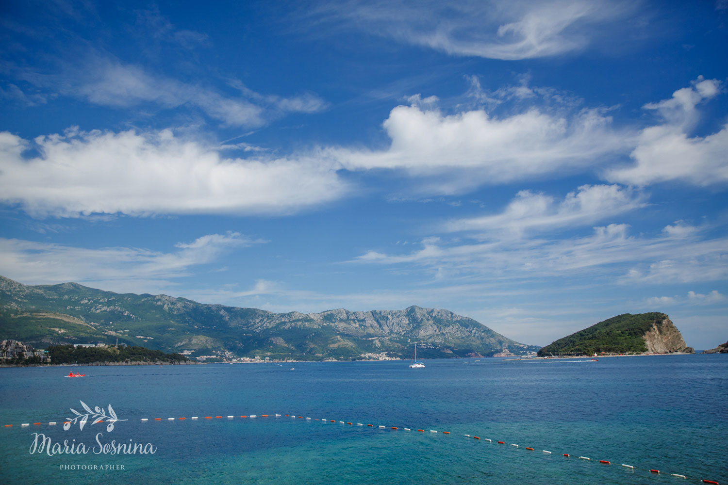 Gamlebyen i Budva - utsikt fra festningsmuren