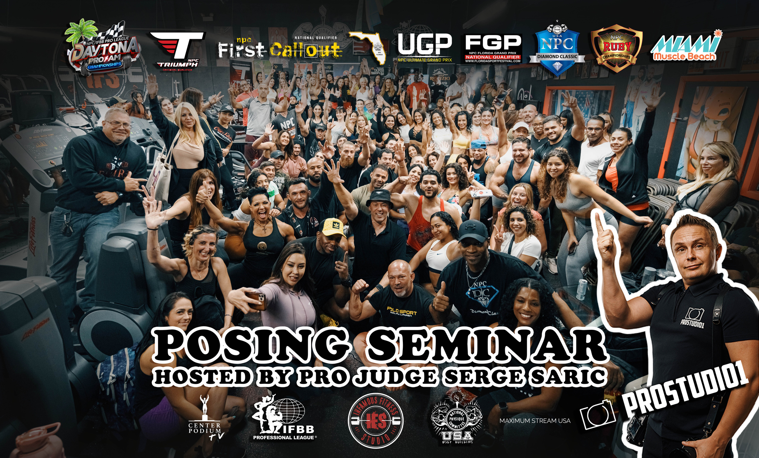 NPC/IFBB PRO Posing Seminar / Infamous Fitness Studio