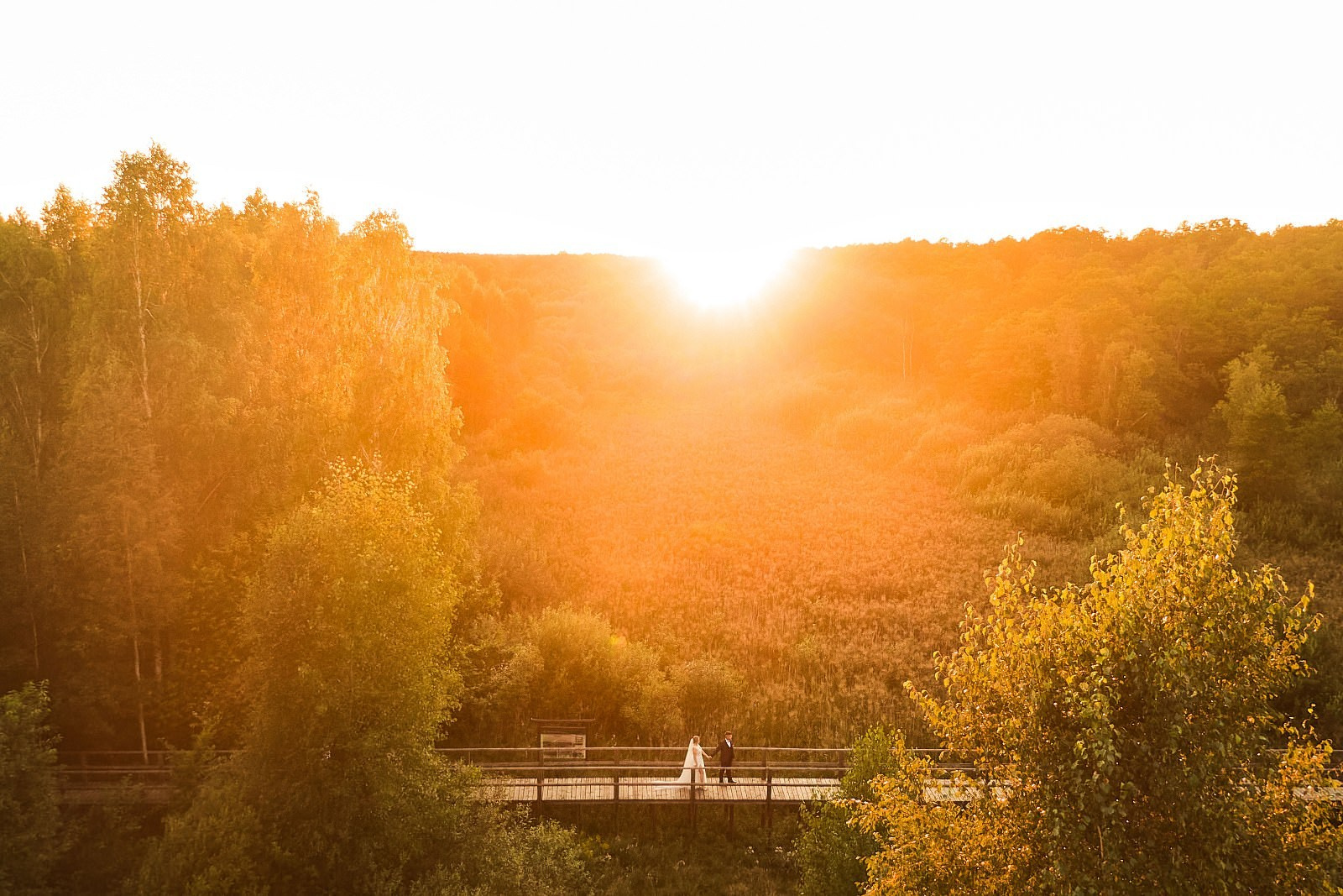 Malowniczy krajobraz górski podczas złotej godziny. Filmowy klimat sesji plenerowej Zapisane Historie