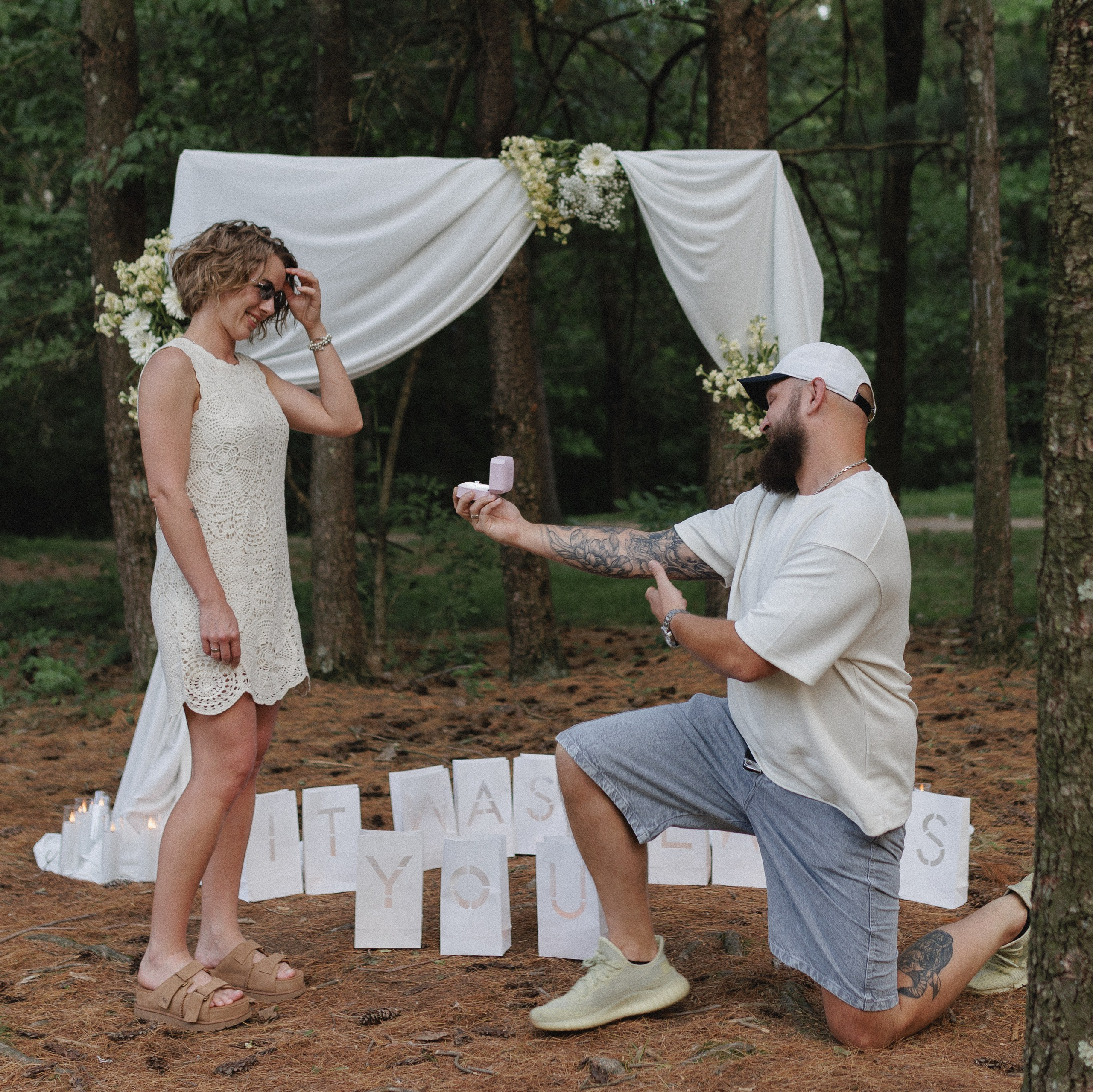Nature proposal photography at Hoover Dam Nature Trail in Central Ohio