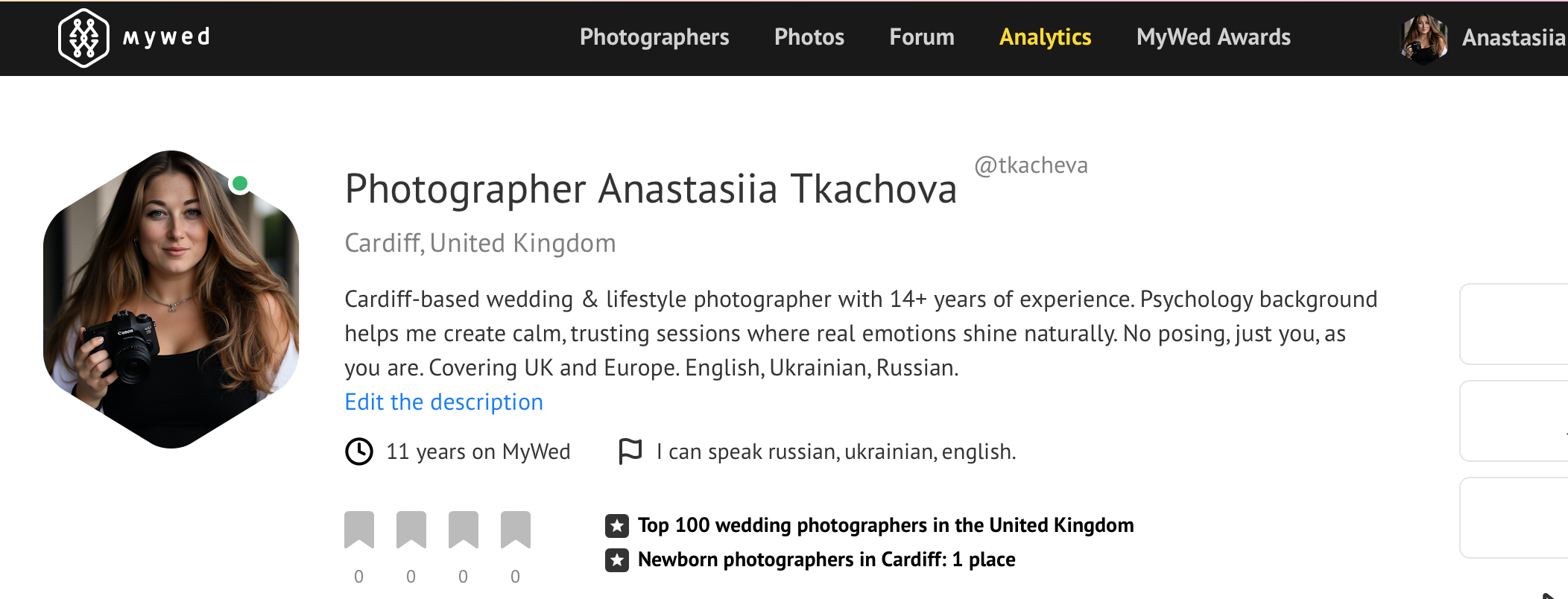 Anastasiia Tkachova — Photography & Branding