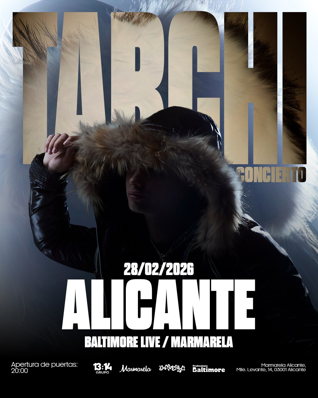 Tarchi in Alicante 2026 — live concert at Marmarela, tickets and info | FOTKAI