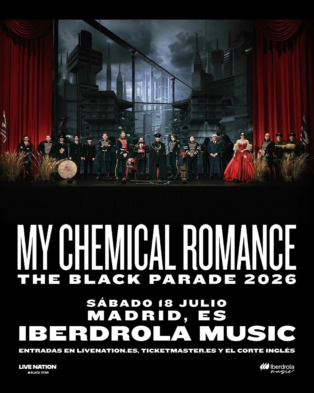 My Chemical Romance в Испании: эксклюзивный концерт в Madrid на Iberdrola Music | FOTKAI