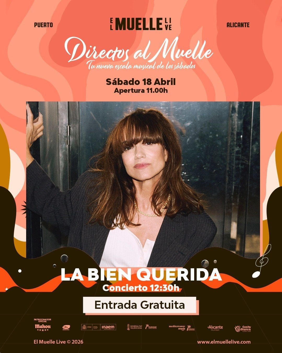 El Muelle Live: музыка, классические авто и Fogueres Fest в Аликанте 18–19 апреля | FOTKAI