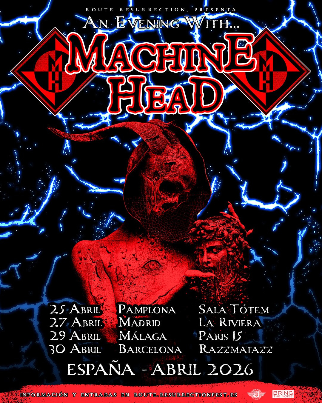 Machine Head regresan a España — 4 conciertos en Pamplona, Madrid, Málaga y Barcelona | FOTKAI