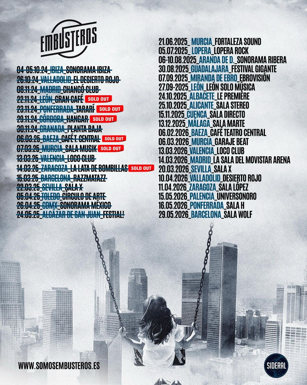 Embusteros en gira por España en marzo 2026: Murcia, Valencia, Madrid, Sevilla, Córdoba | FOTKAI
