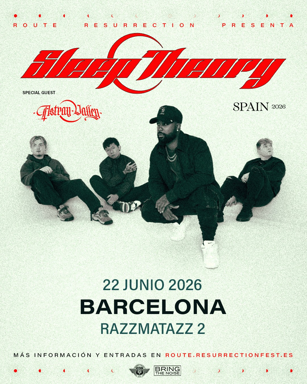 Sleep Theory — Concierto en Barcelona 2026: el fenómeno del metalcore regresa a España | FOTKAI