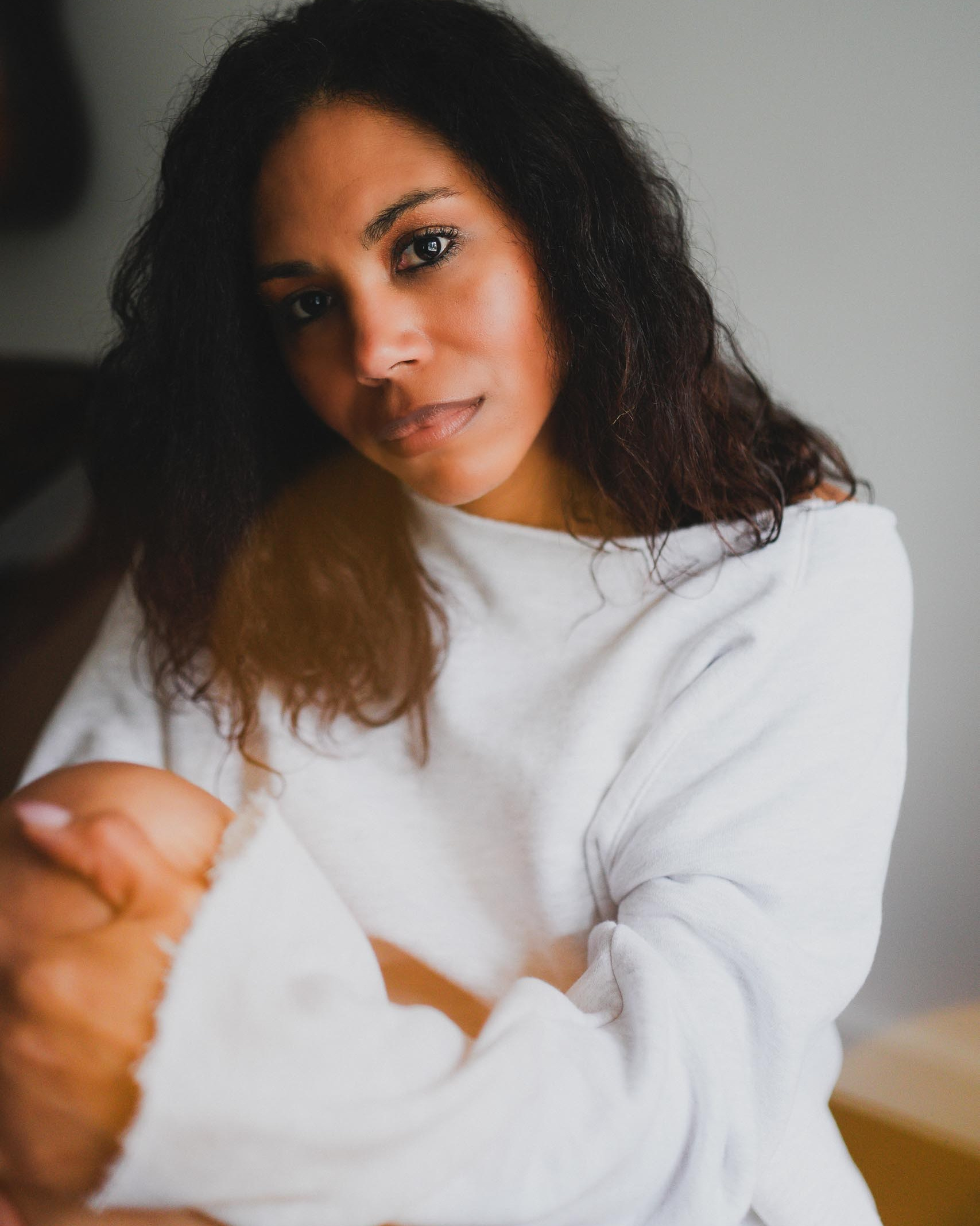 Personal portrait photographer Solihull — intimate natural light portrait by Irina Zoteeva