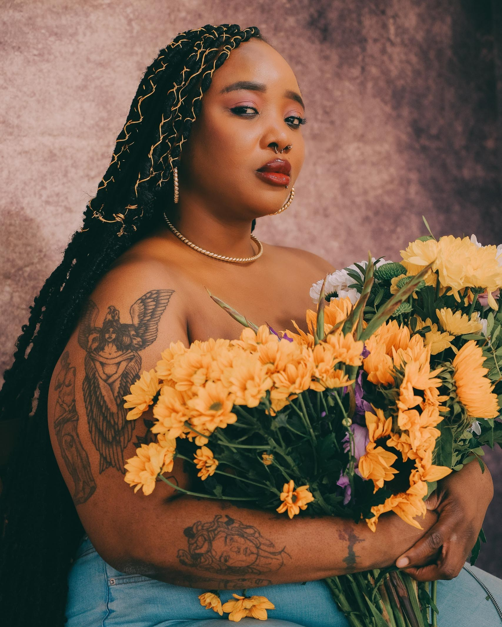 Artistic portrait photographer West Midlands — expressive editorial portrait by Irina Zoteeva