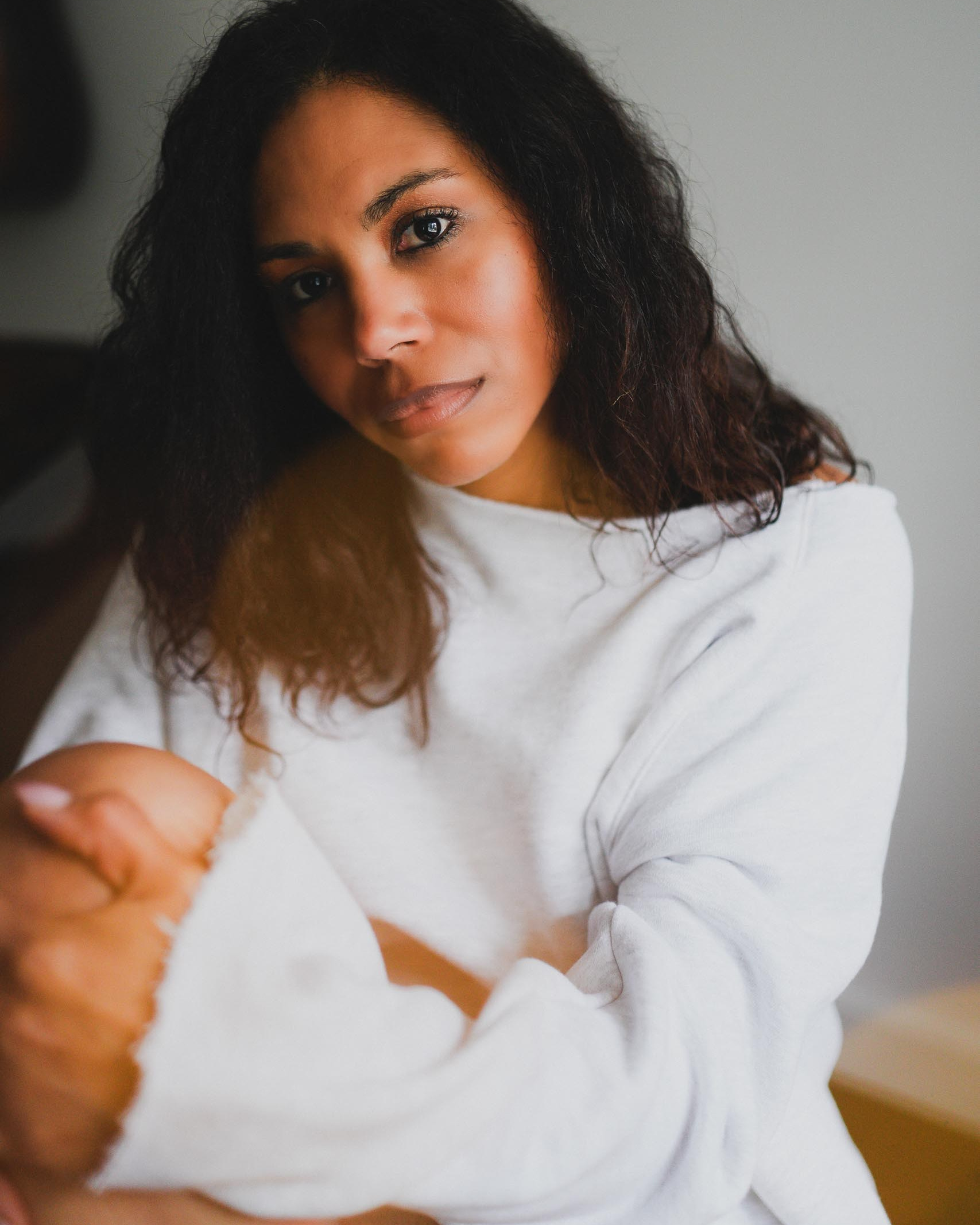 Personal portrait photographer Solihull — intimate natural light portrait by Irina Zoteeva