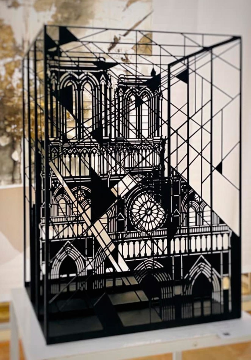 Работа Где сейчас живёт горбун? на выставке Белорусская Парижская школа в Национальном историческом музее, 2020