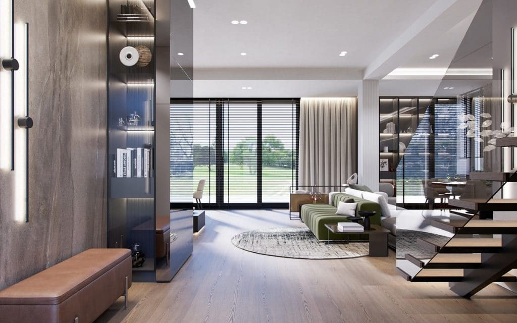 A WEEKEND HOME FOR THE FAMILY. Interior Design & 3D Rendering | Alena Bulataya Design Buro