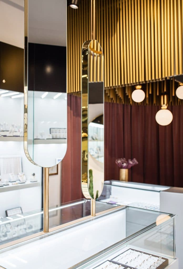 ORO JEWELRY STORE. Interior Design & 3D Rendering | Alena Bulataya Design Buro