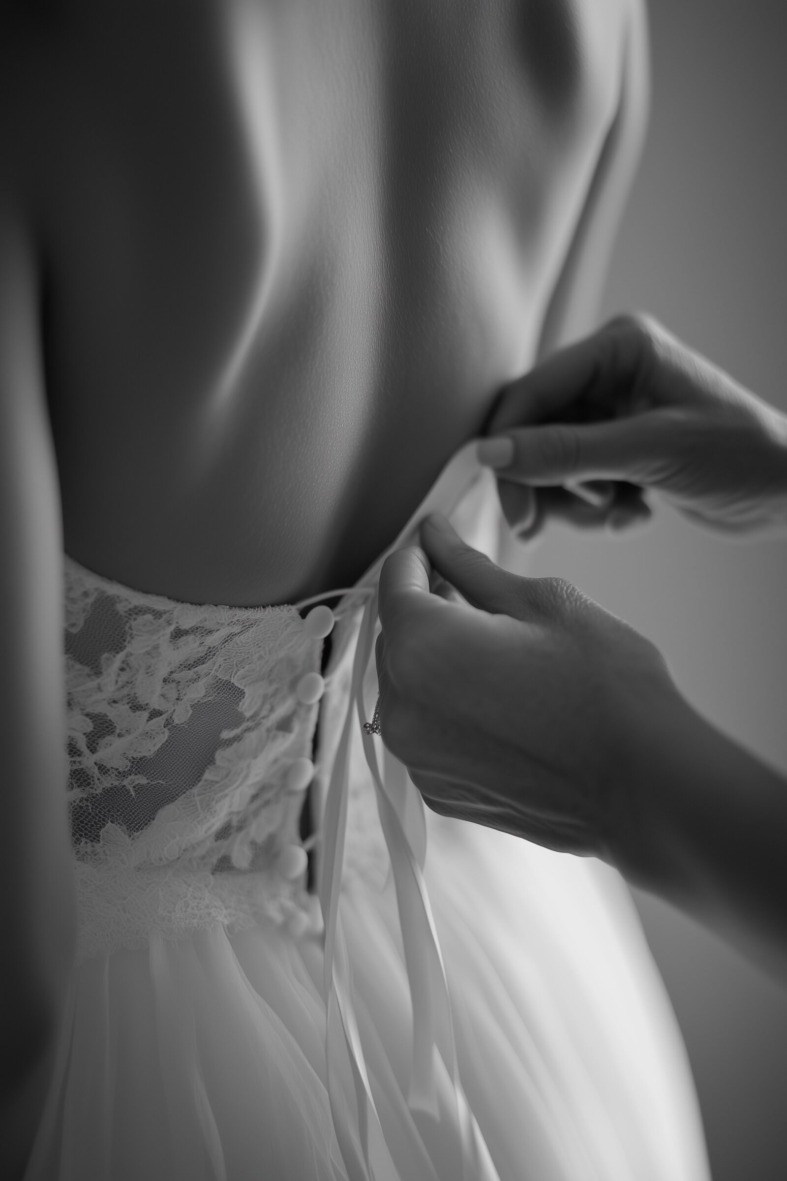 Cinematic bridal detail for luxury wedding film in Italy