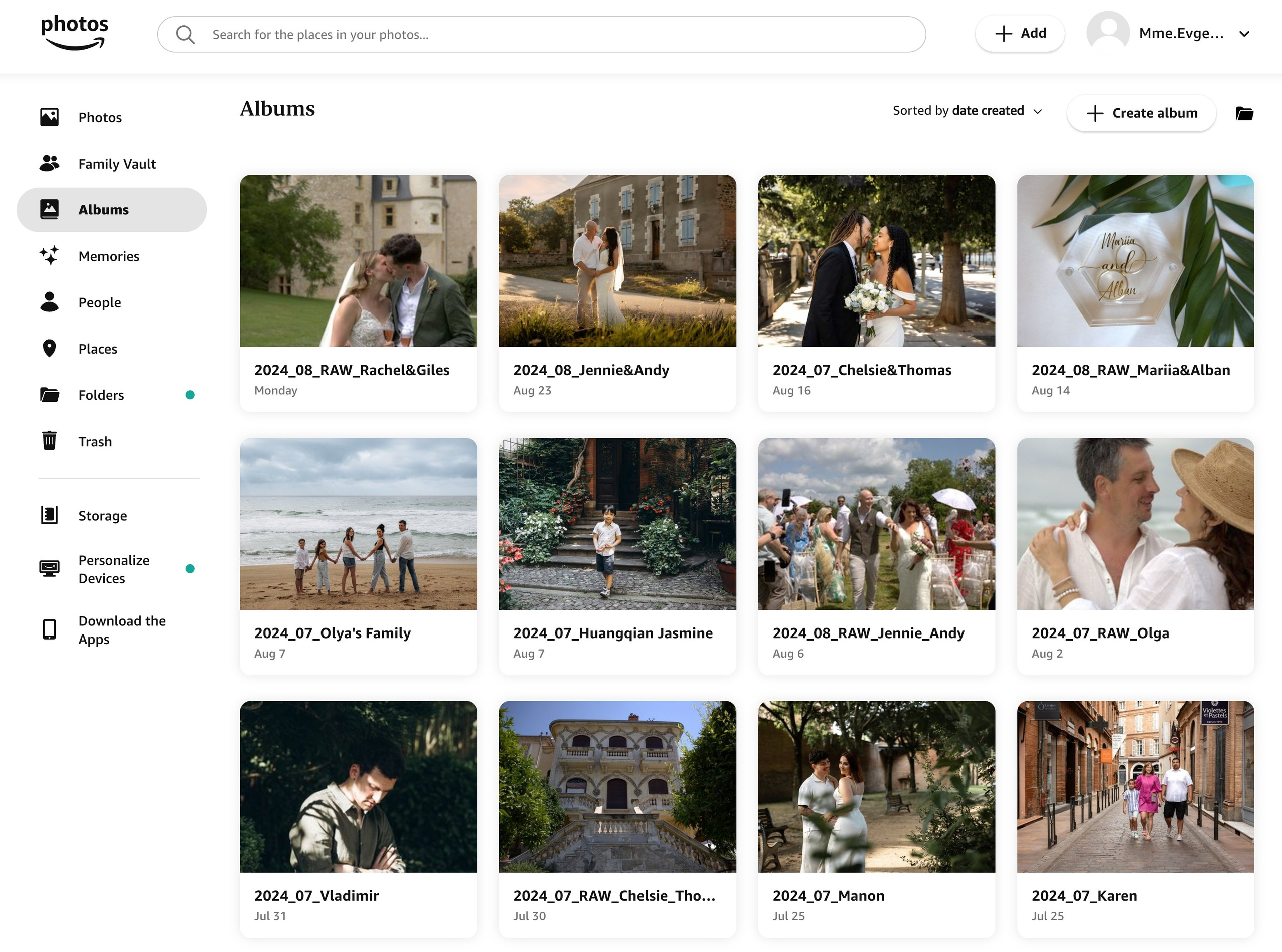 Why Amazon Photos is a great option for you: A Guide from a Profession. Eugenie Smirnova — wedding, corporate and lifestyle photographer in Toulouse and Southwest France