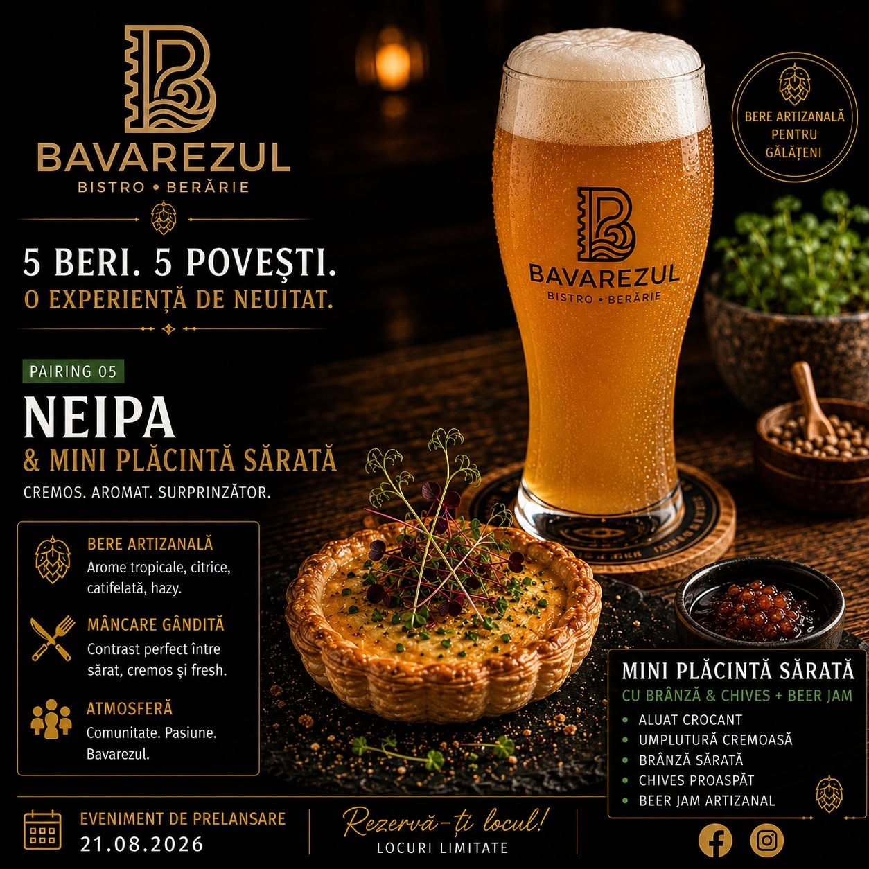 Bavarezul Galați — Prelansare cu degustare pe 21 august