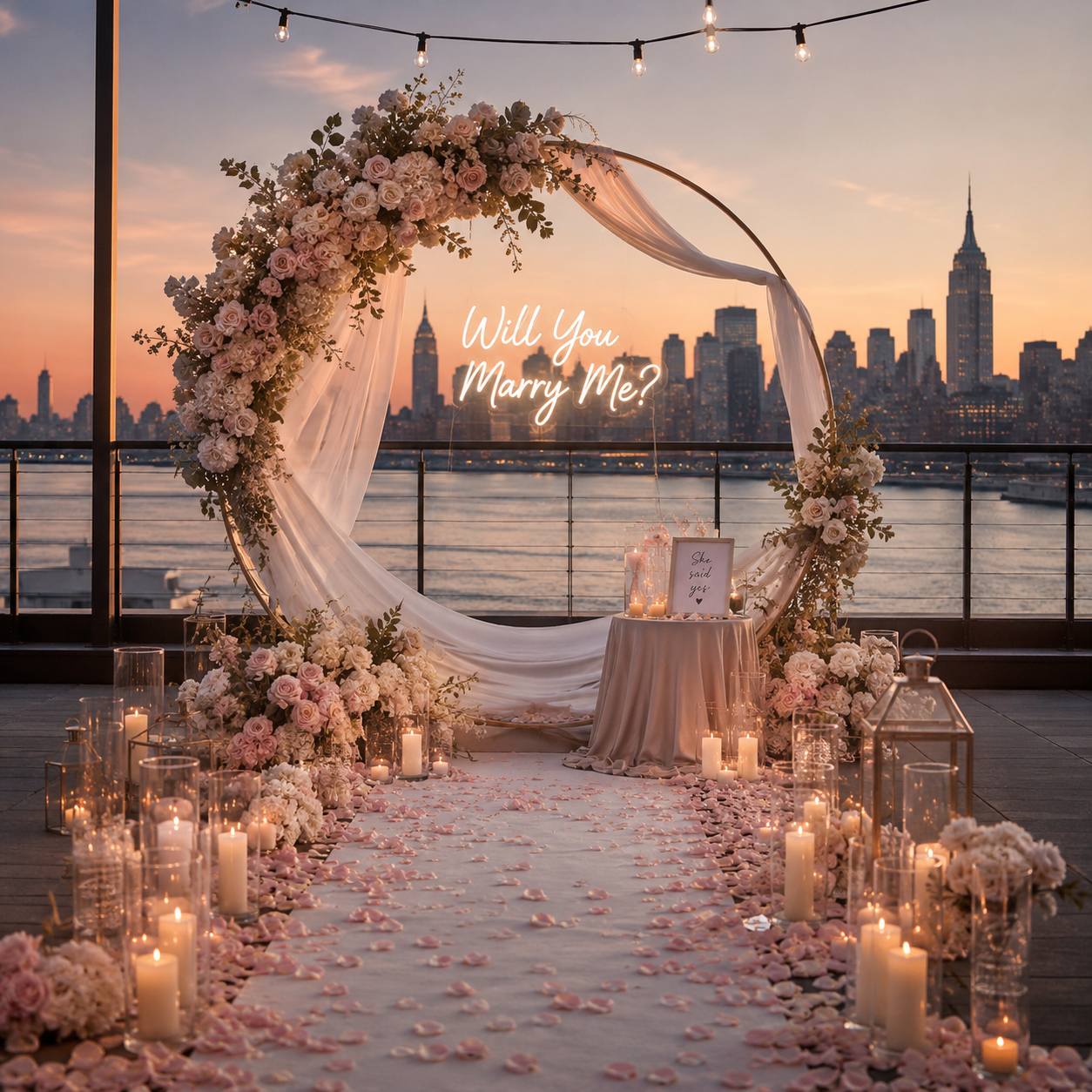 Secrete Proposal Decoration | Photography. Secret Proposals • Micro Weddings • Elopements • Parties in NYC, NJ, CT