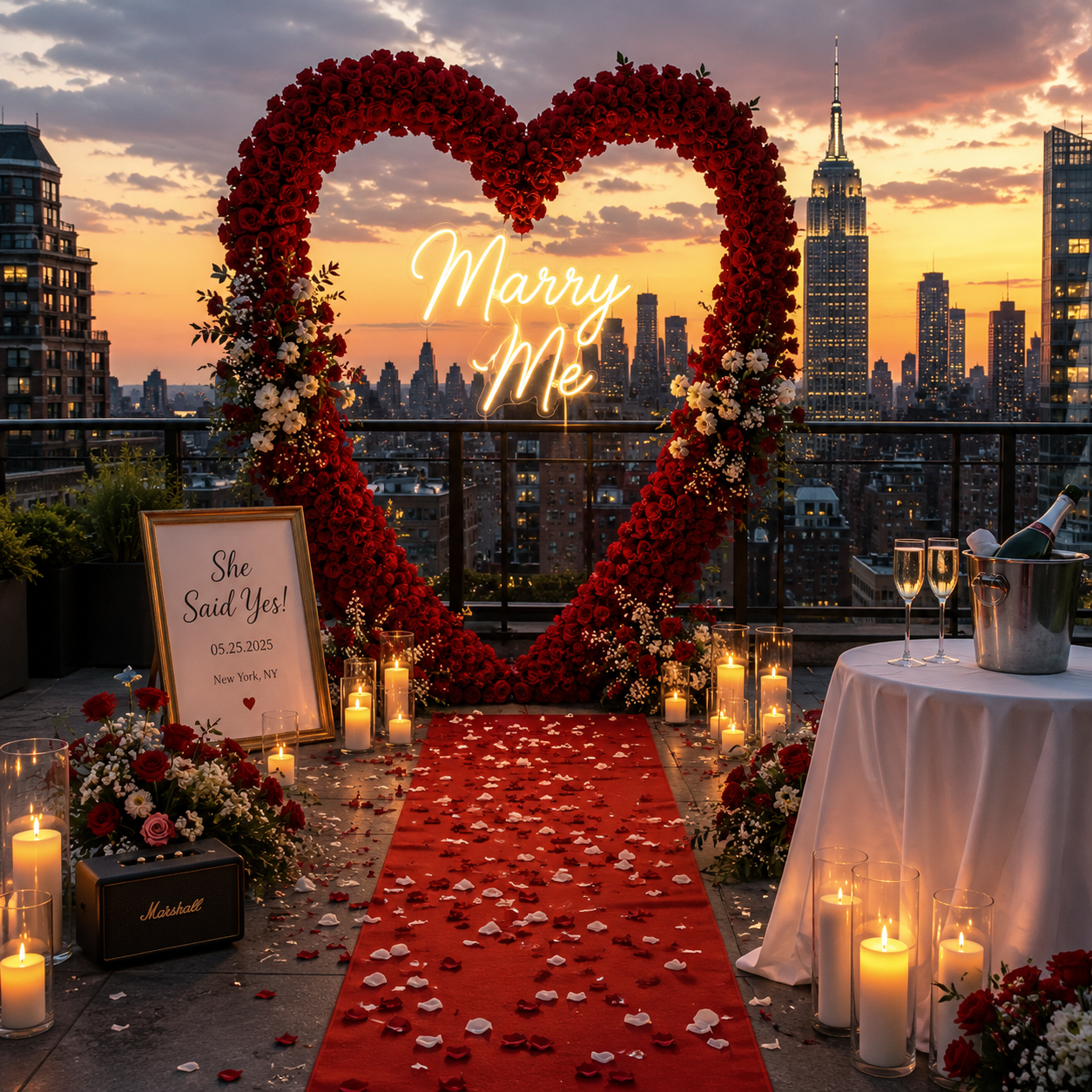 Secrete Proposal Decoration | Photography. Secret Proposals • Micro Weddings • Elopements • Parties in NYC, NJ, CT