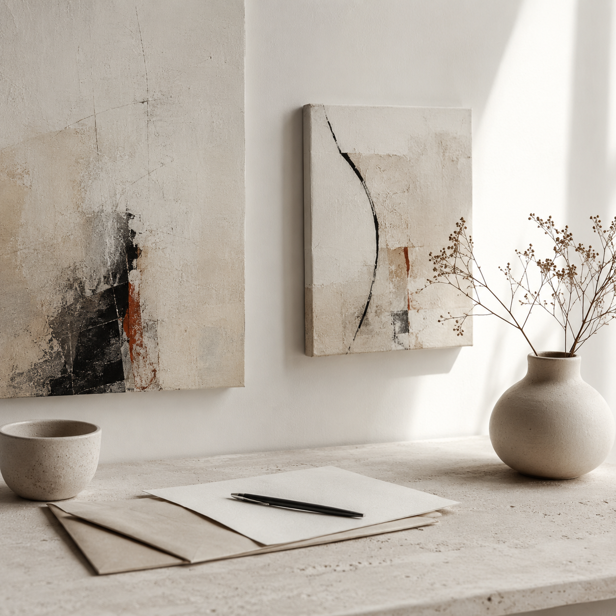 Kontakt. Danielb.art - Abstrakte Kunst zwischen Ruhe, Linie und Fläche