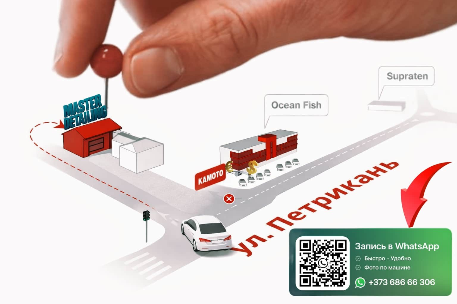 Ремонт царапин и сколов в Кишиневе — ANEST IWATA | Мастер Детейлинг