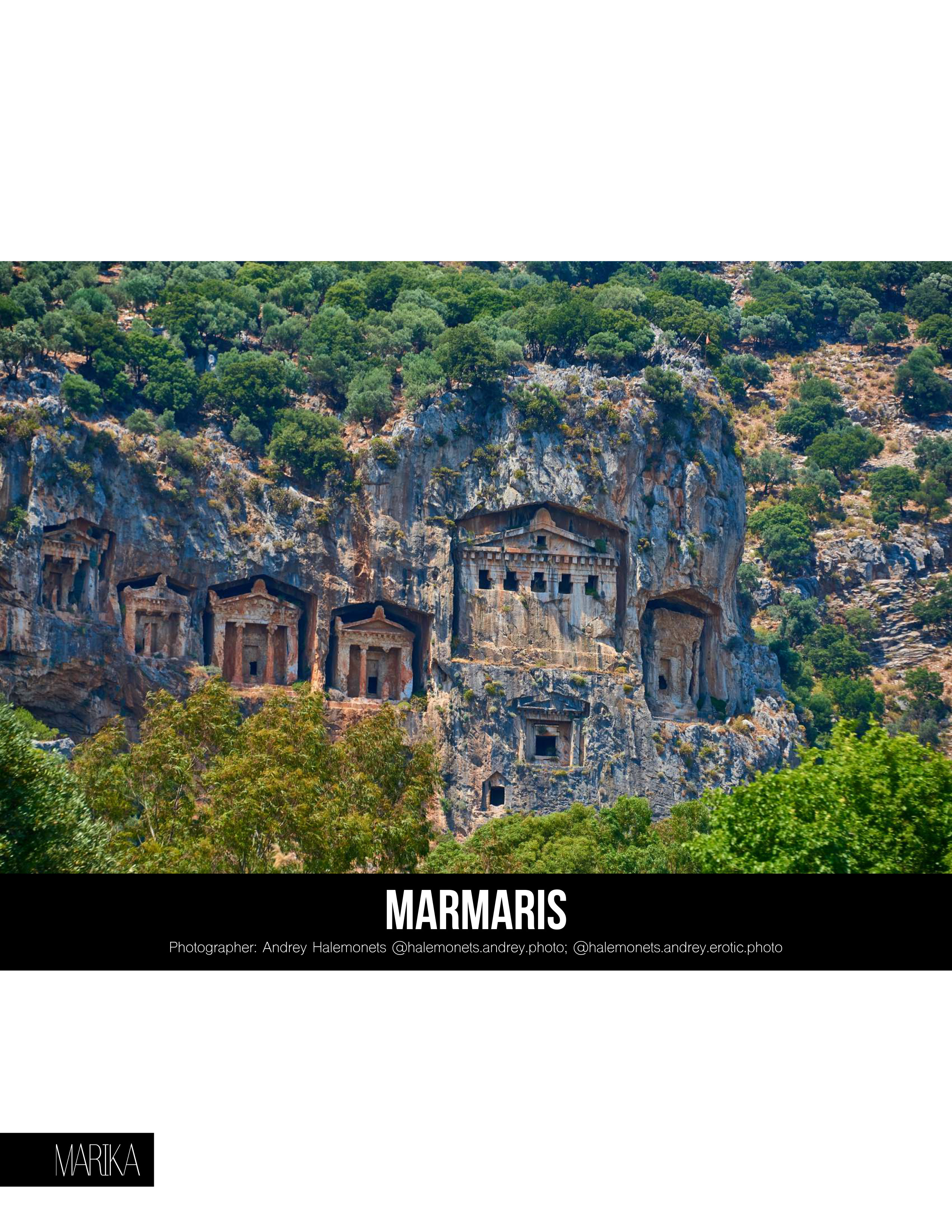 Мармарис древние наскальные гробницы.