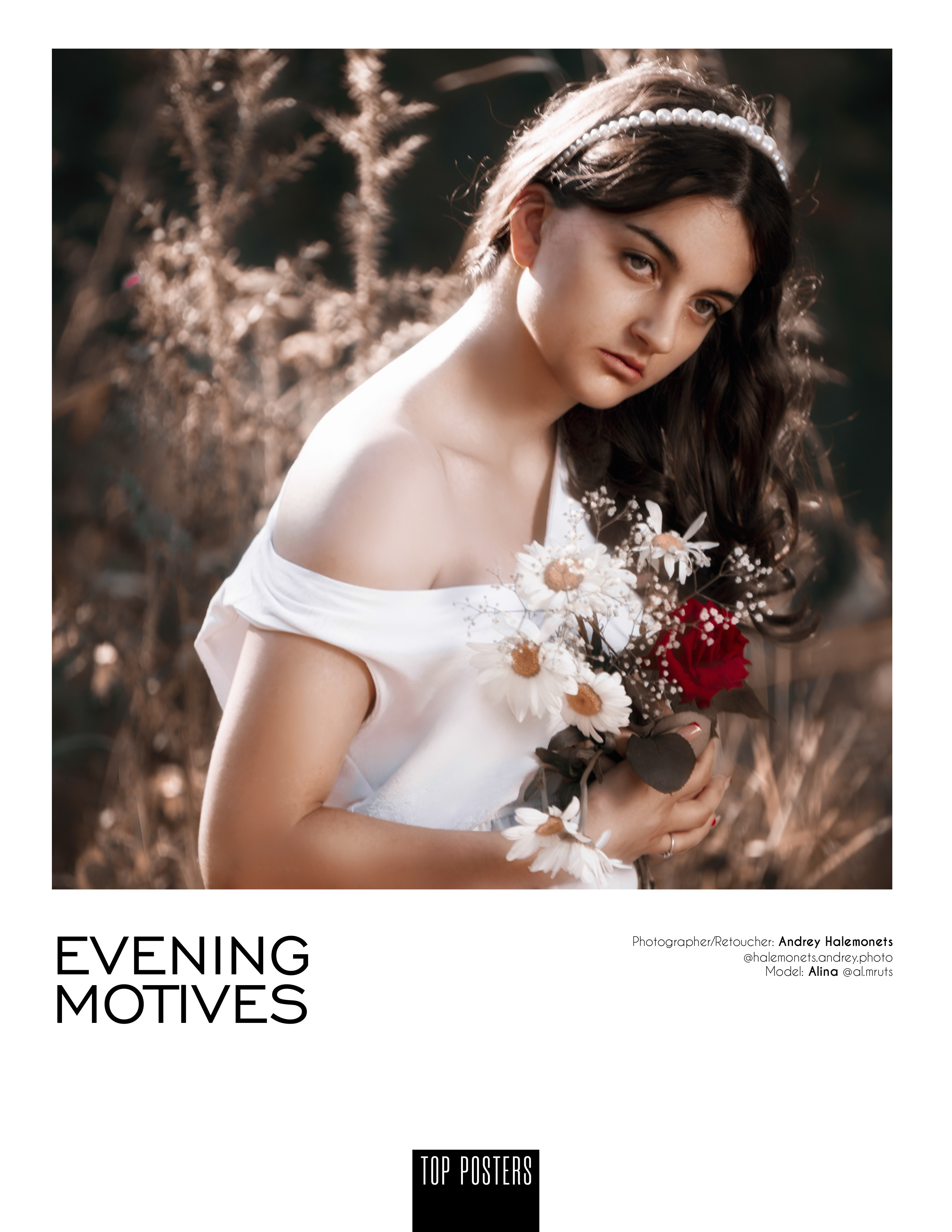 Портретный фотограф в Кривой рог, девушка с цветами.