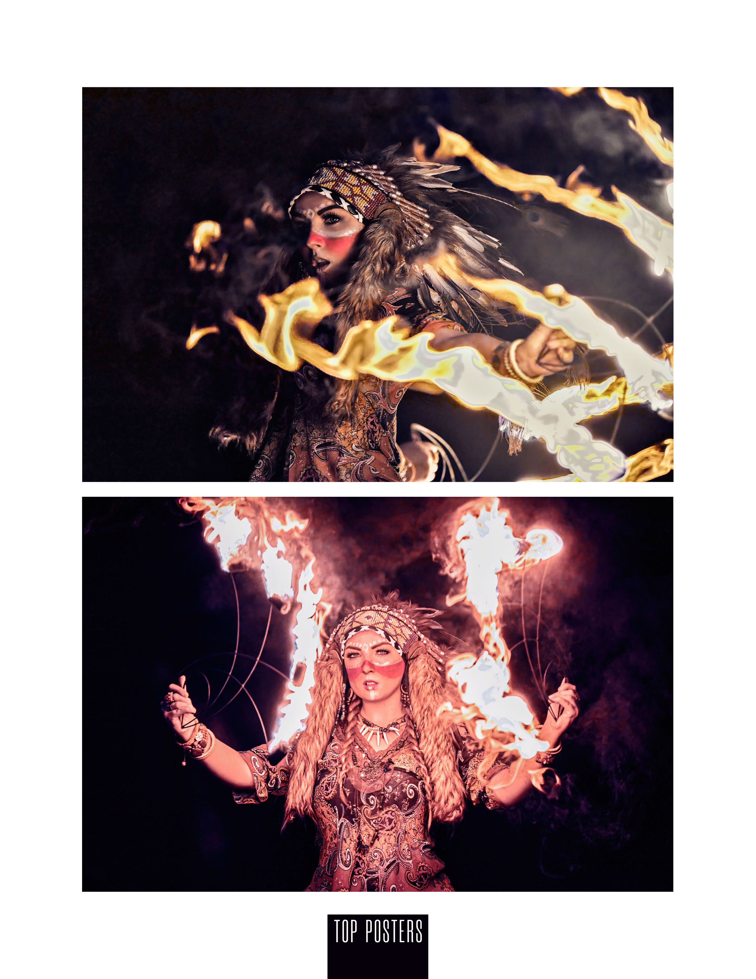 Крутая фотосессия с огнем в Кривой Рог.