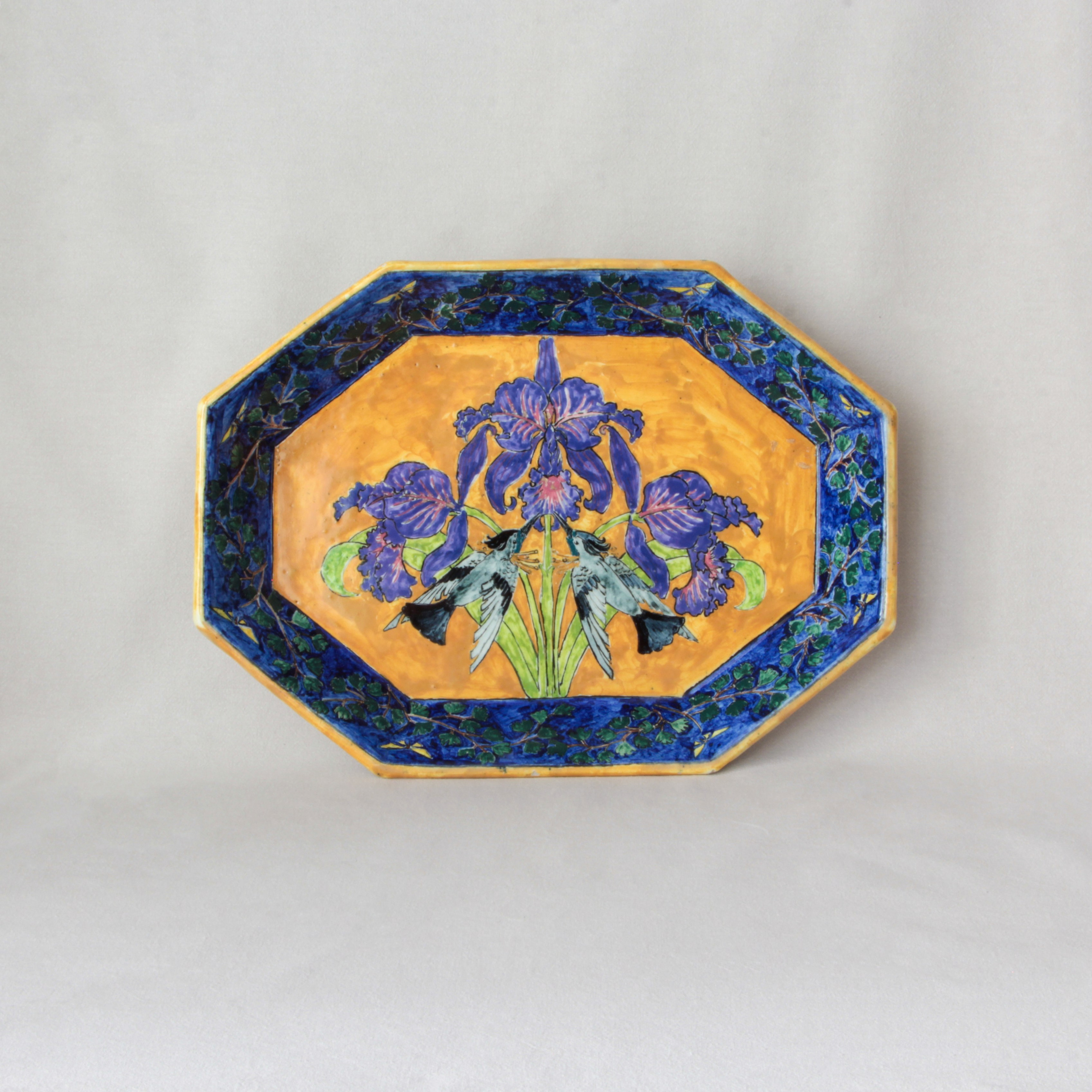 Antique plate Hand-painted from France created in 1904.