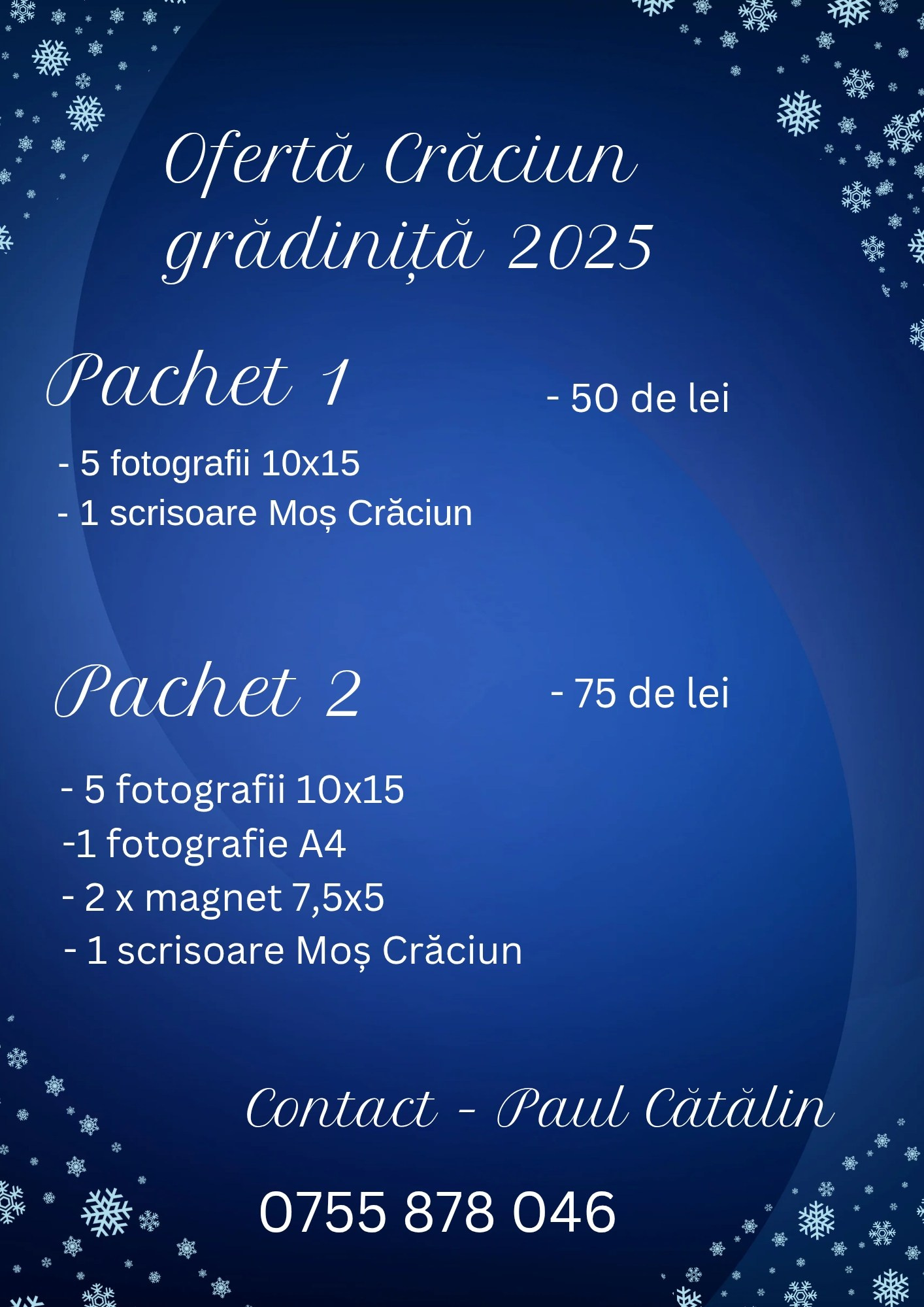 Oferta Craciun 2025. Www.paulcatalin.ro