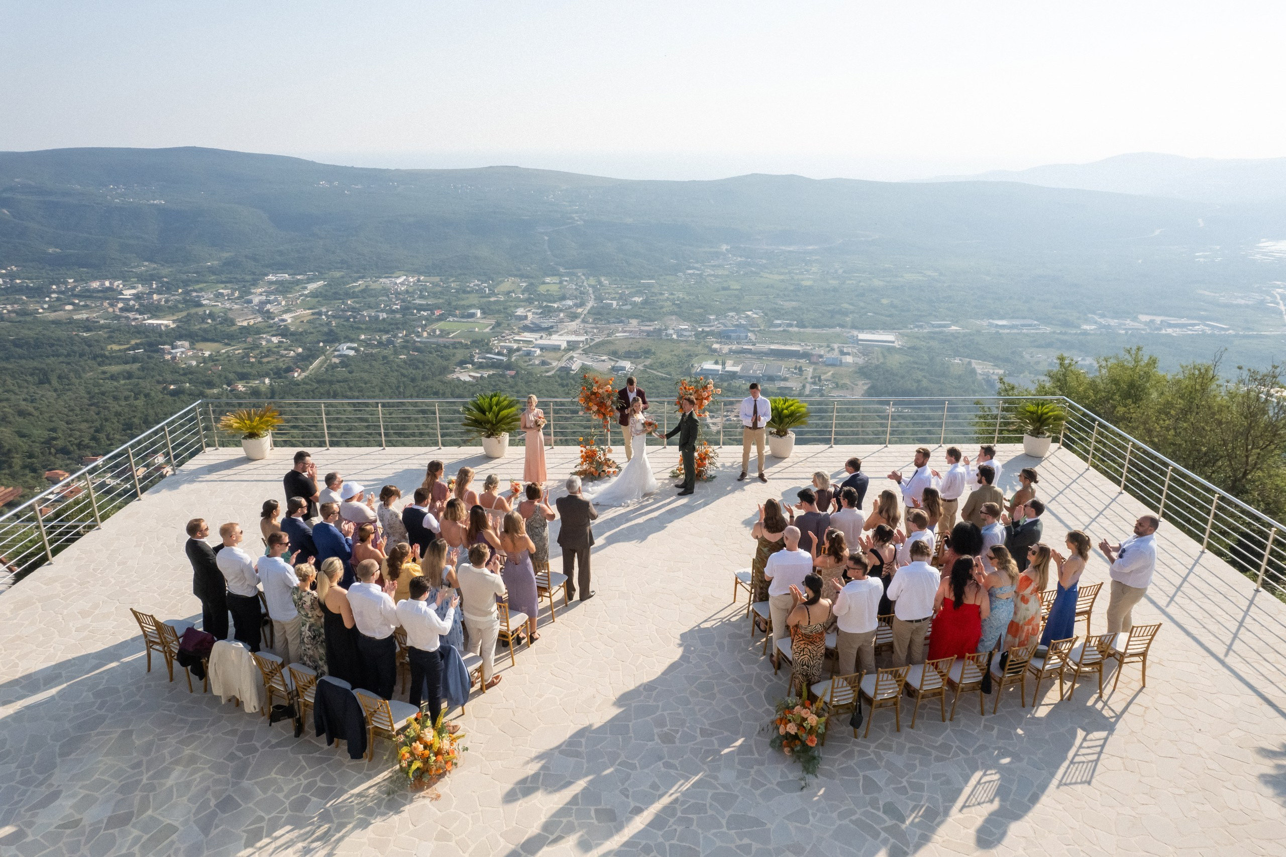 Bryllup i villa Eagle Eye over Kotor i Montenegro