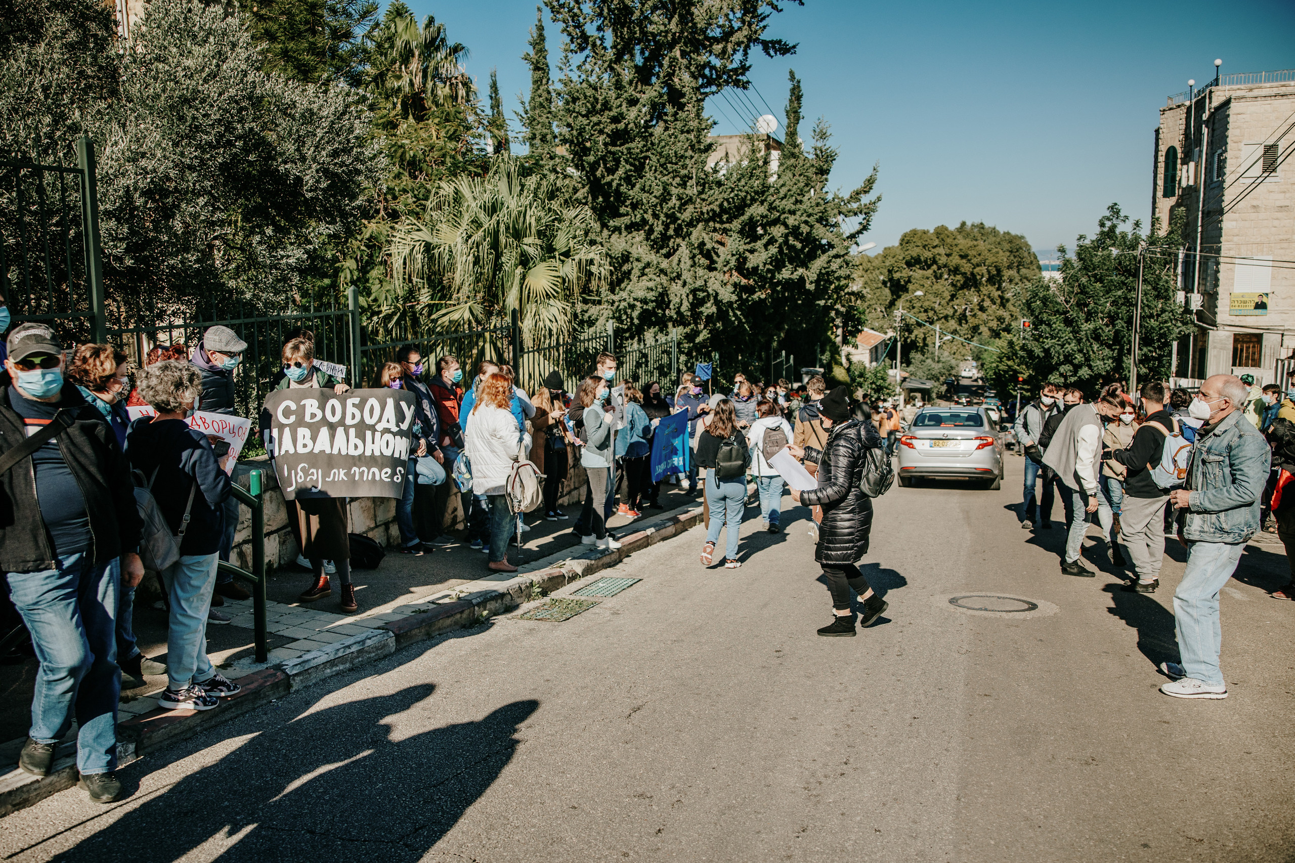 Акция в поддержку Навального в Хайфе (Израиль) 23 января 2020. George TLV — профессиональный фотограф и ретушёр, Израиль / Profession
