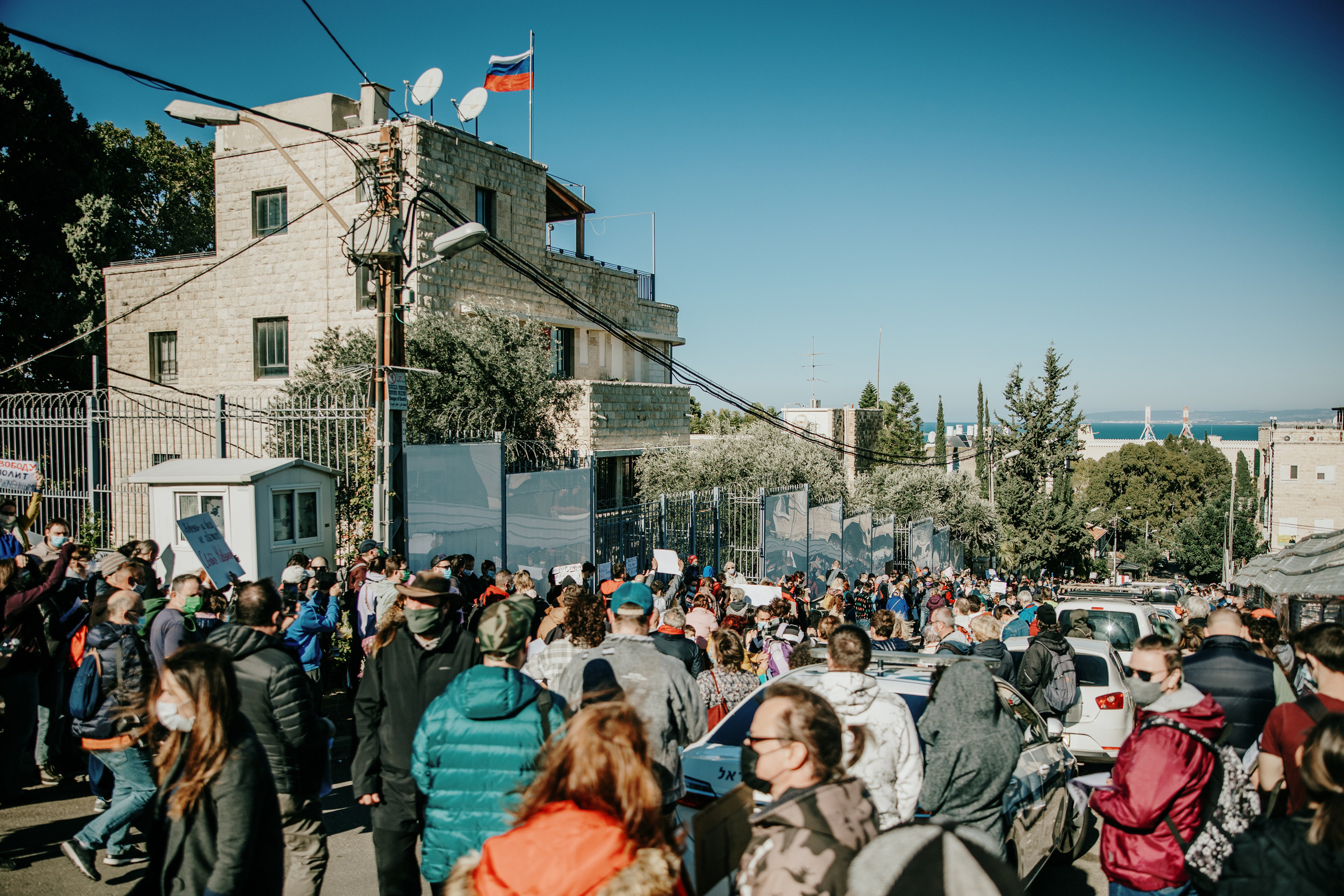 Акция в поддержку Навального в Хайфе (Израиль) 23 января 2020. George TLV — профессиональный фотограф и ретушёр, Израиль / Profession