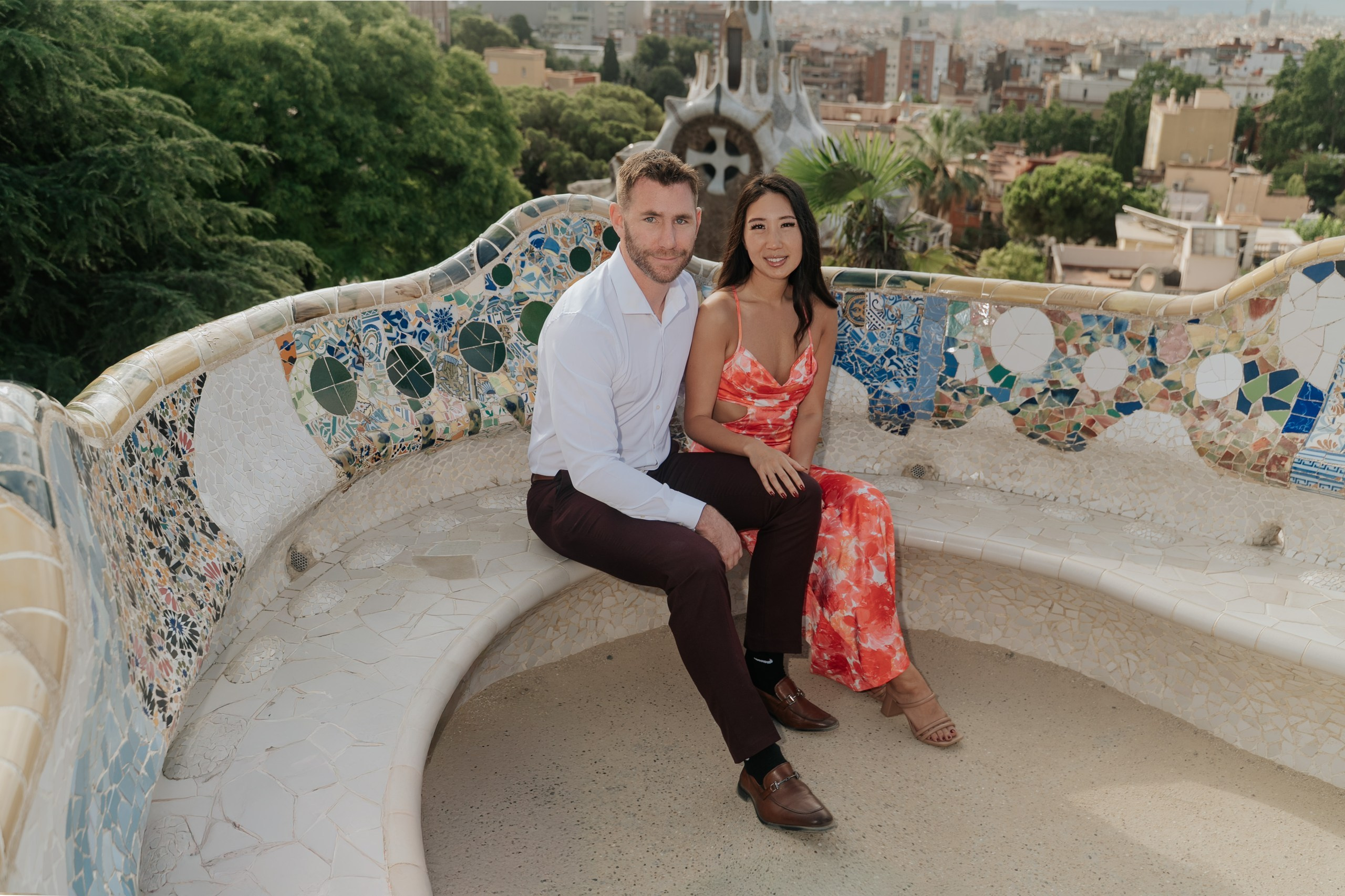 Proposal park Guell. DiaFoto — Wow Photographer in Barcelona | Premium Barcelona Photoshoot Experience