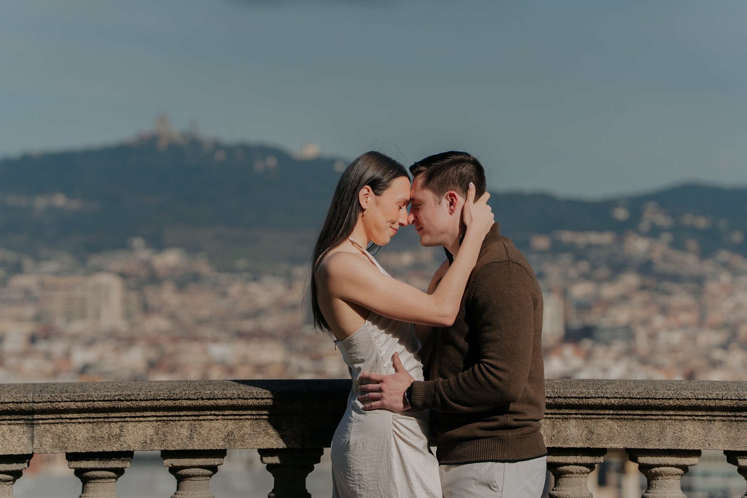 Love Story in Barcelona: Engagement Photo and Video Session for Couples Before the Wedding Day