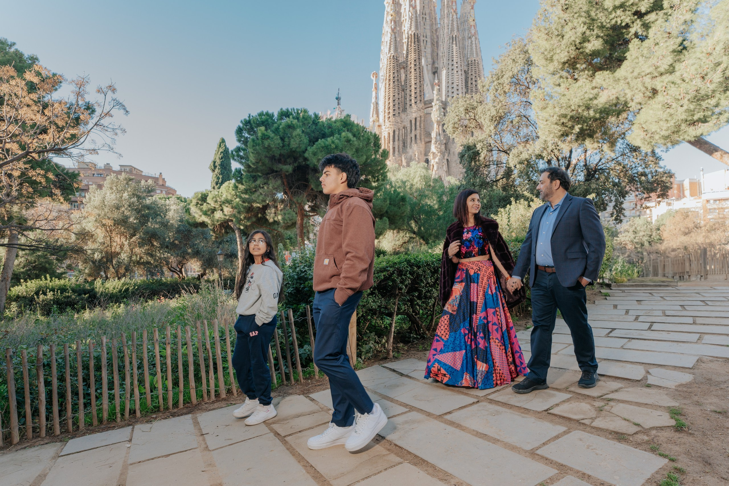 Barcelona la Sagrada Familia in winter