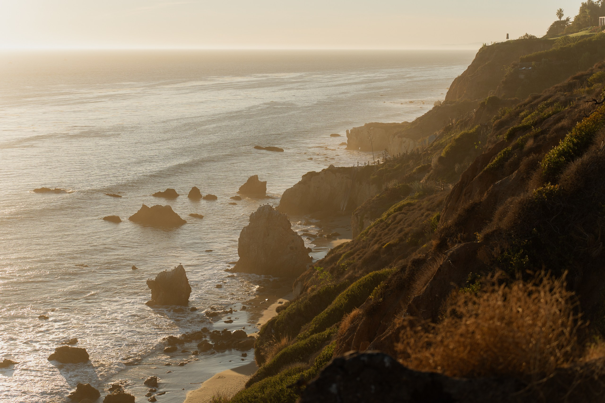 El Matador Beach Malibu California during sunset